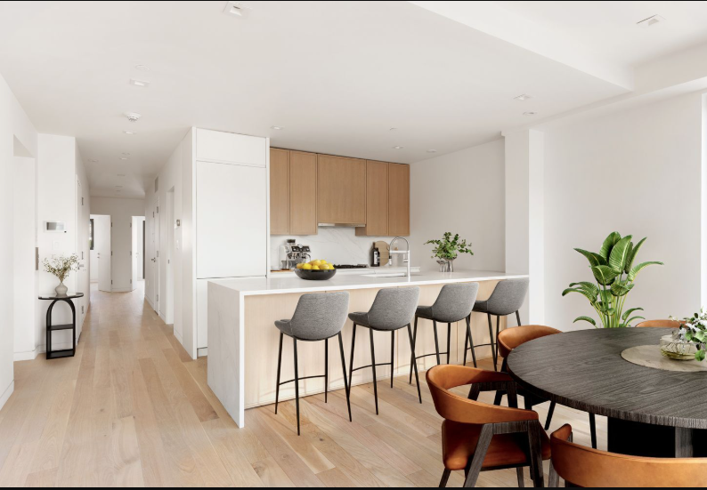 96 North 1st Street, Unit 3A Brooklyn, NY 11249 - Photo 4 of 13 a view of a dining room with furniture and wooden floor