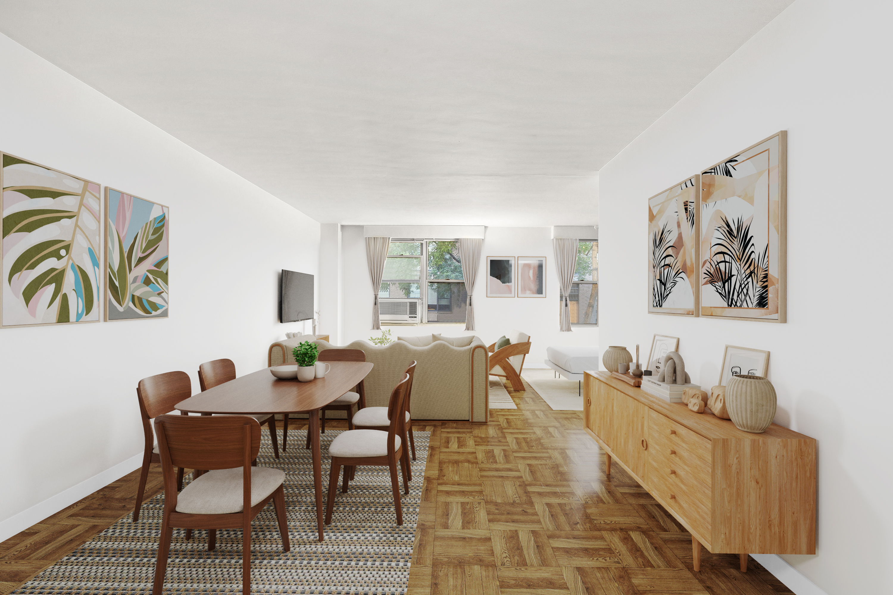 13 West 13th Street, Unit 2DS Manhattan, NY 10011 - Photo 1 of 19 a dining room with furniture and wooden floor