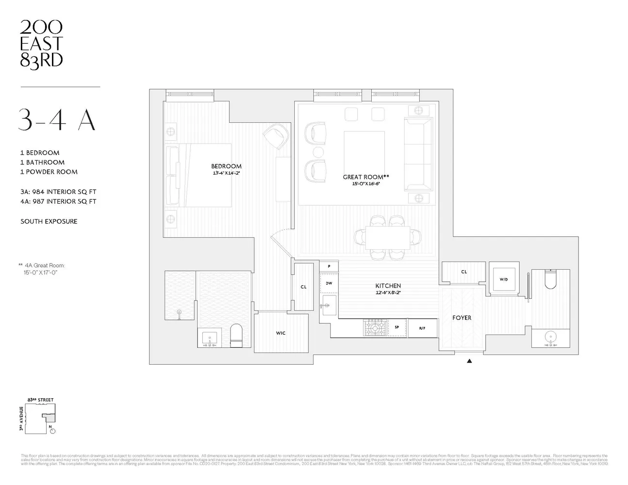 $2,695,000 | 200 East 83rd Street, Unit 4A | Upper East Side