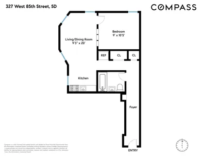 $499,000 | 327 West 85th Street, Unit 5D | Upper West Side