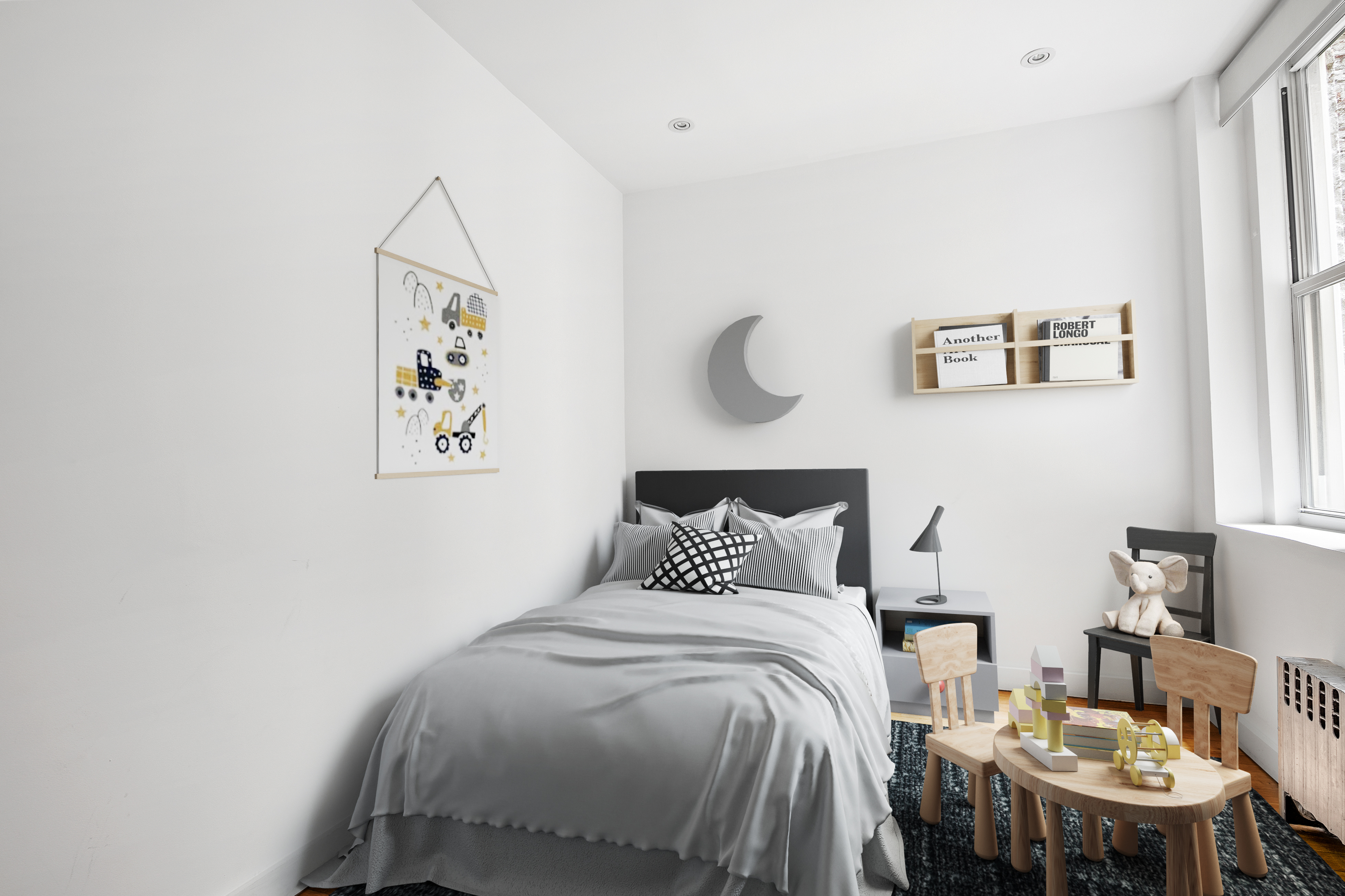 122 East 25th Street, Unit 6 Manhattan, NY 10010 - Photo 8 of 17 a bedroom with a bed and a table in it