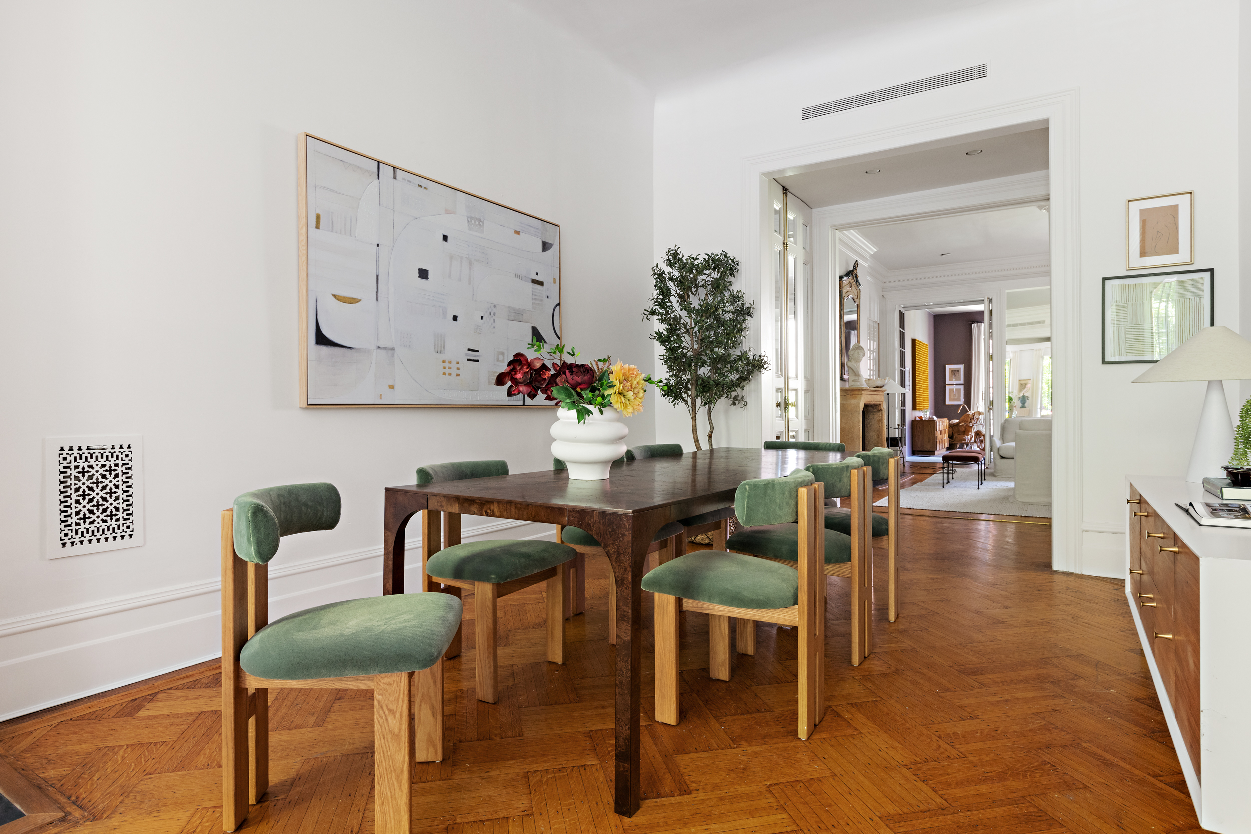 37 West 70th Street Manhattan, NY 10023 - Photo 9 of 41 a view of a dining room with furniture and wooden floor