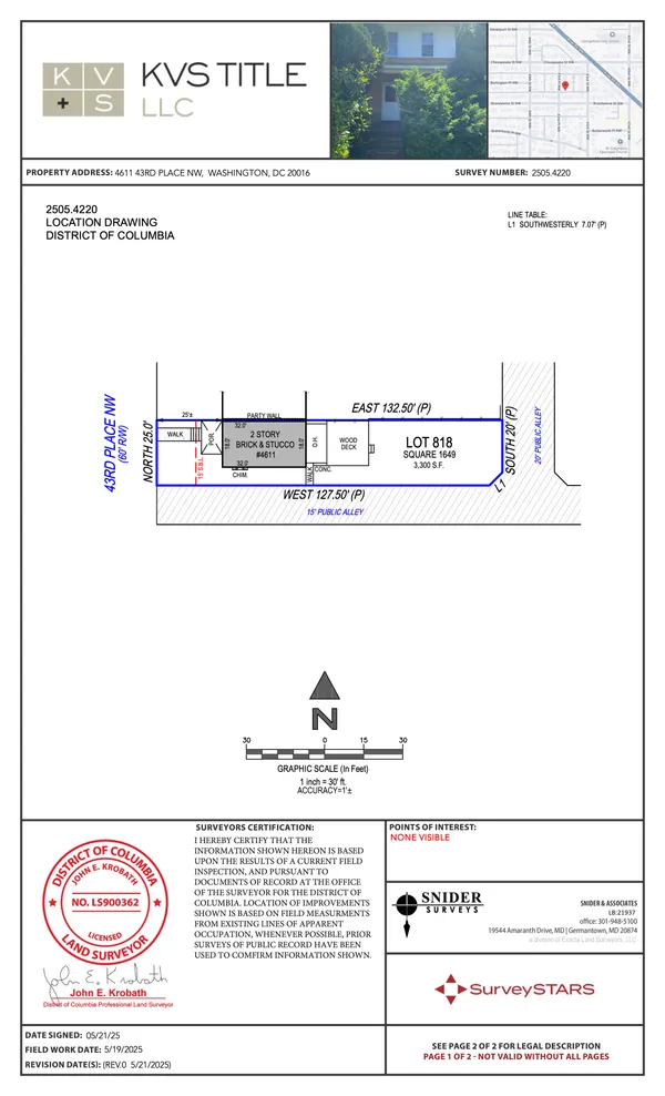 $2,200,000 | 4611 43rd Place Northwest, Washington, DC 20016