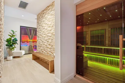 a view of a door and a windows