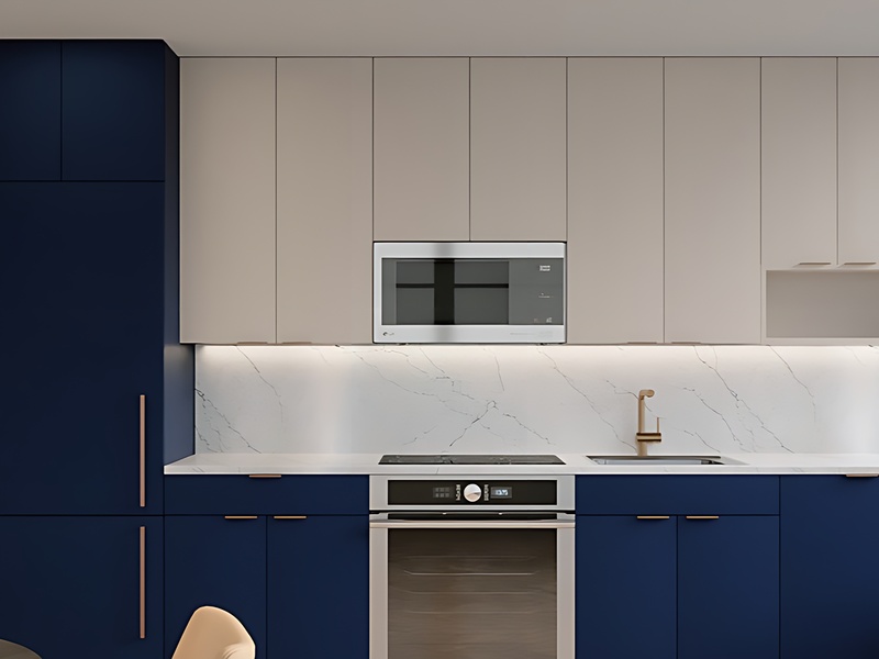 980 6th Avenue, Unit 302 Manhattan, NY 10018 - Photo 7 of 9 a kitchen with a sink and cabinets