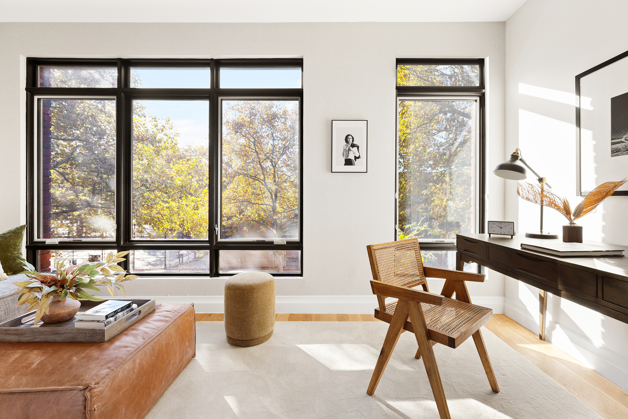 203 Halsey Street Brooklyn, NY 11216 - Photo 8 of 21 a dining room with furniture and large windows