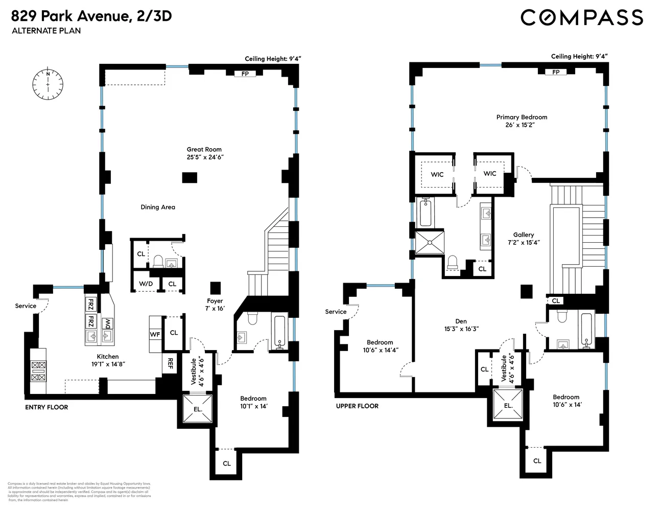 $3,400,000 | 829 Park Avenue, Unit 2D/3D | Lenox Hill