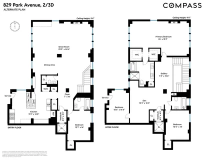 $3,400,000 | 829 Park Avenue, Unit 2D/3D | Lenox Hill