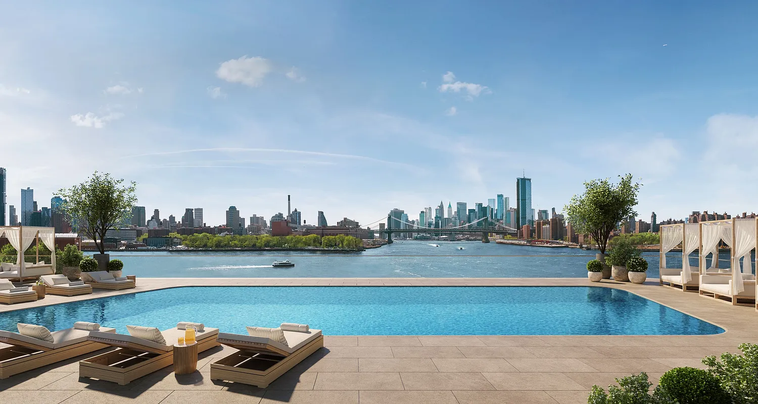 480 Kent Avenue, Unit 9A Brooklyn, NY 11249 - Photo 27 of 33 a view of a swimming pool and lake view