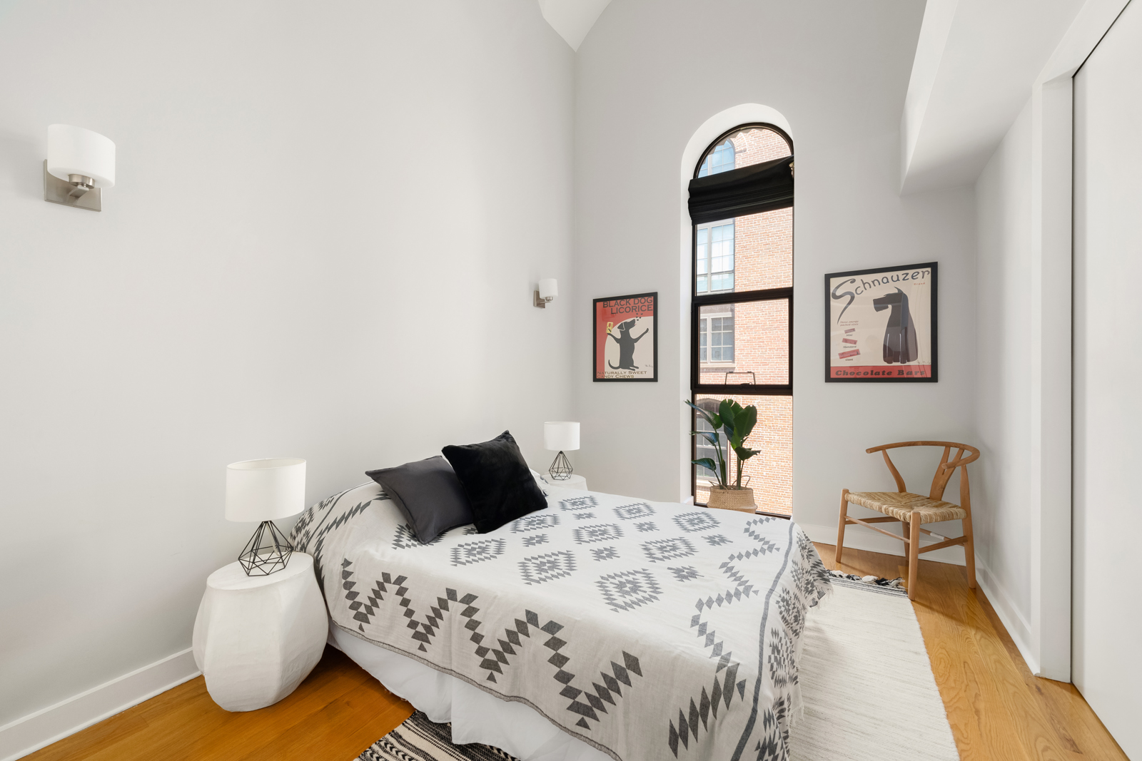 401 Hicks Street, Unit A3I Brooklyn, NY 11201 - Photo 12 of 16 a bedroom with a bed and a painting on the wall