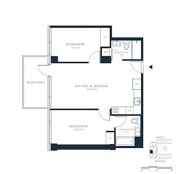 2286 Cropsey Avenue, Unit 6G Brooklyn, NY 11214 - Photo 22 of 22 a picture of a floor plan