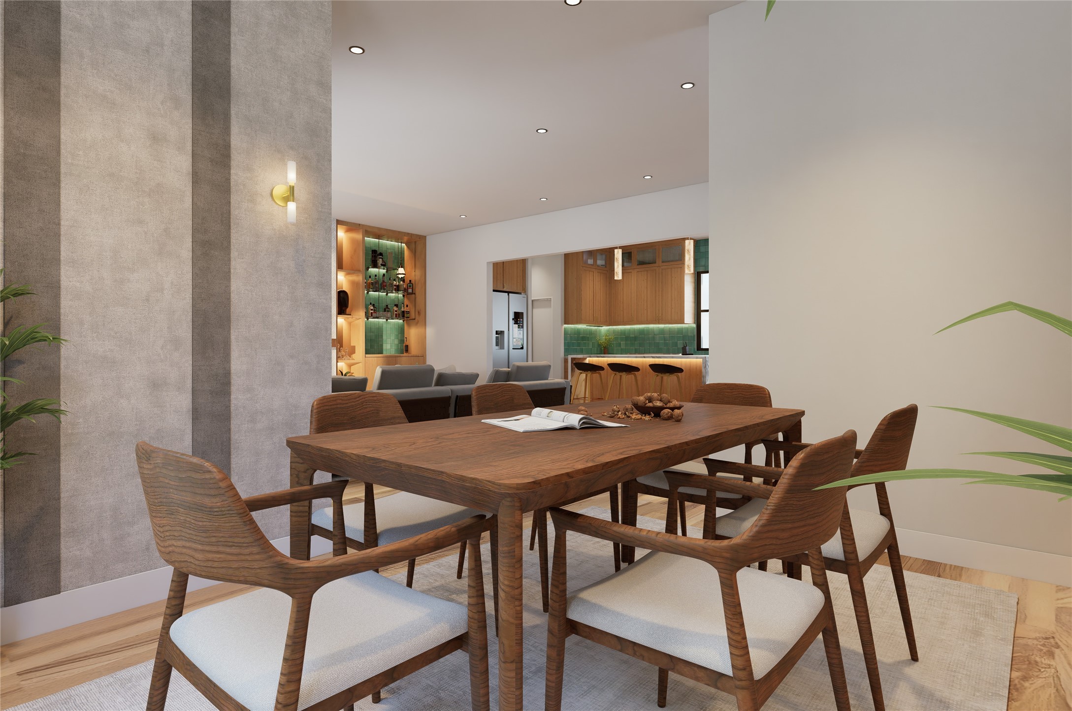 4612 Pickfair Street, Unit C Houston, TX 77026 - Photo 6 of 11 a view of a dining room with furniture