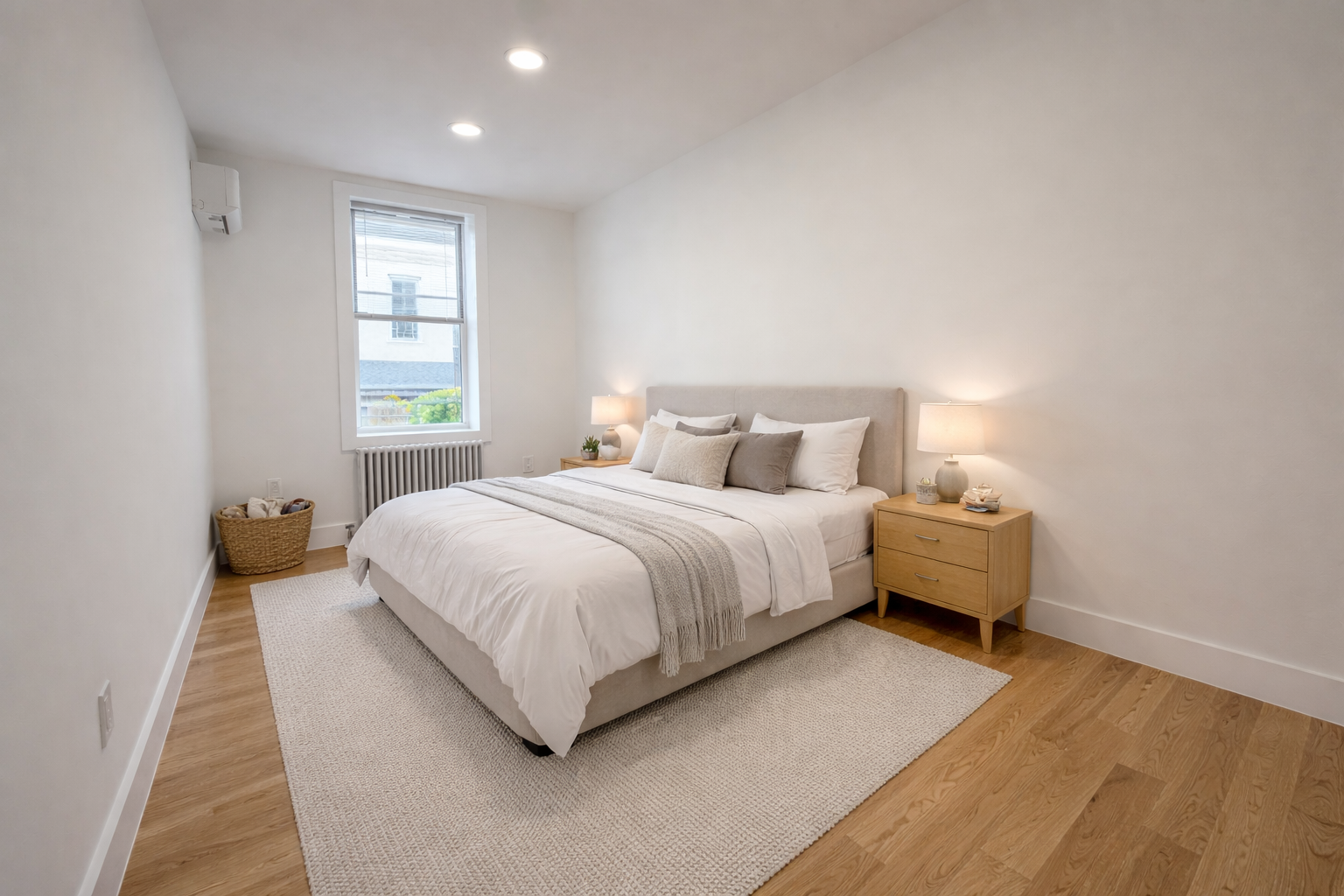 18-61 Dekalb Avenue, Unit 1 Queens, NY 11385 - Photo 8 of 12 a bedroom with a bed and a window