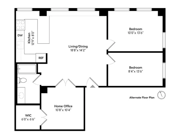 a picture of a floor plan
