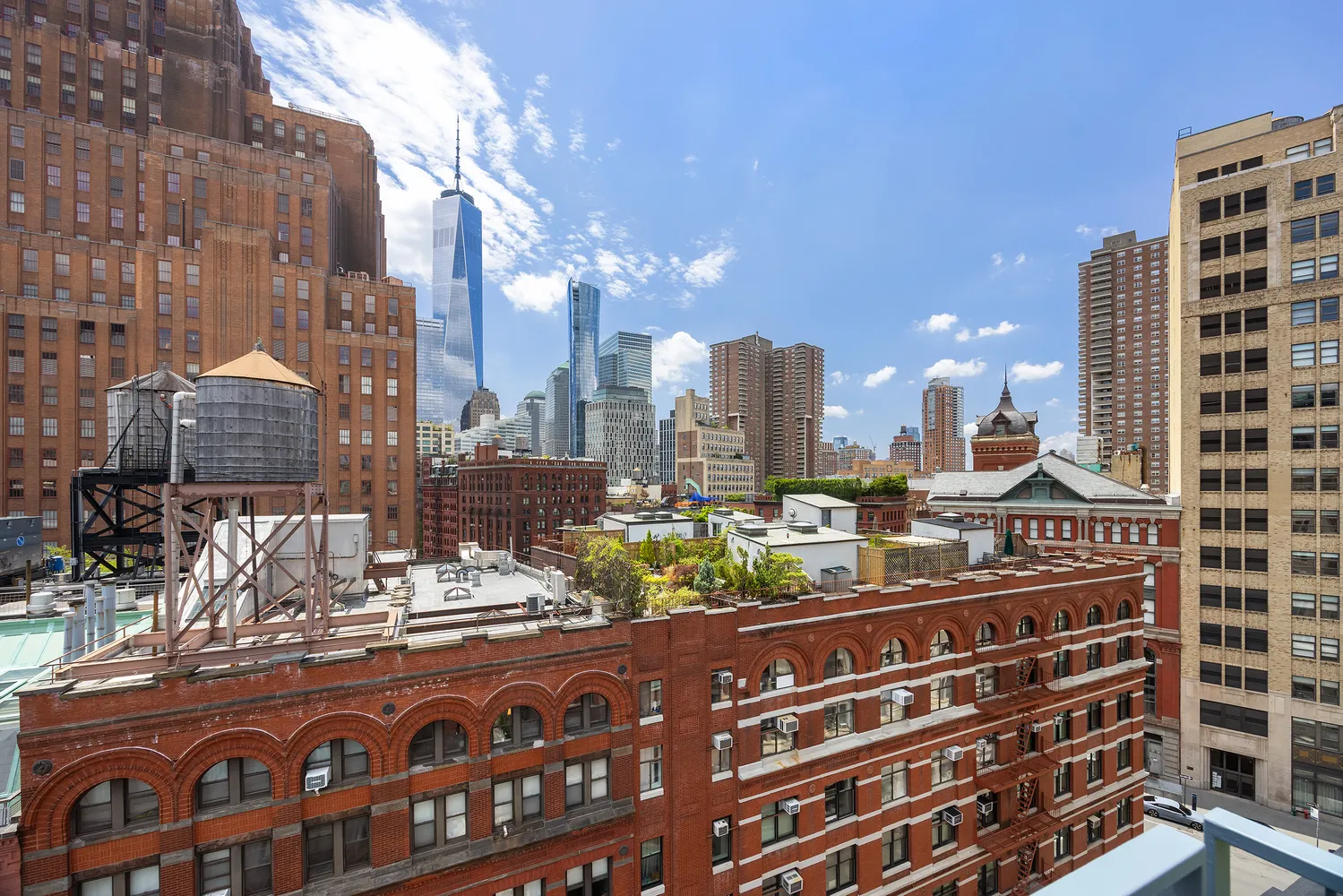 a view of balcony with city view