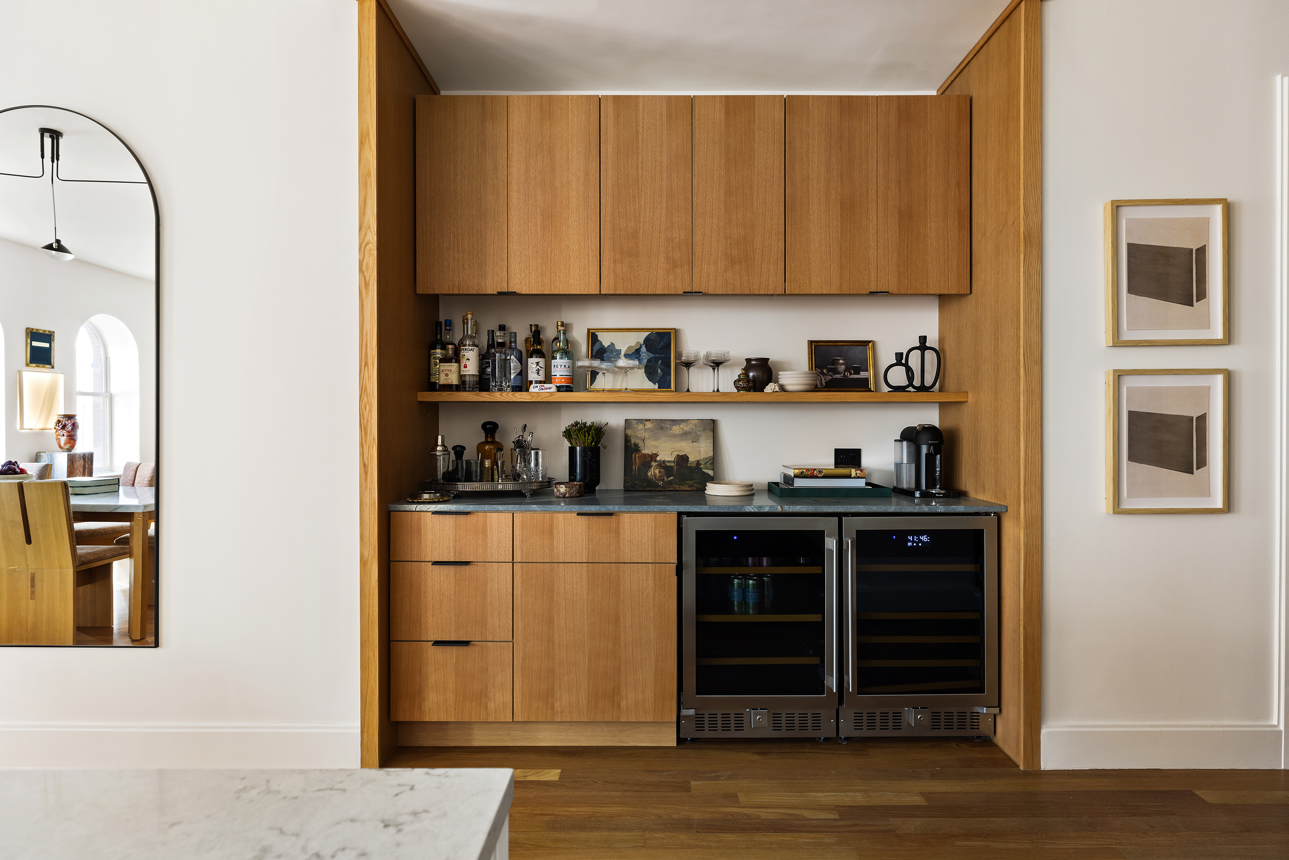 92 Laight Street, Unit 5E Manhattan, NY 10013 - Photo 11 of 26 a kitchen with stainless steel appliances granite countertop a stove and a refrigerator