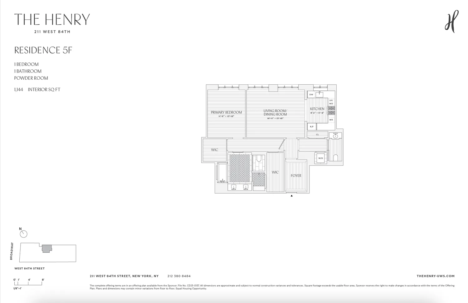 $2,475,000 | 211 West 84th Street, Unit 5F | Upper West Side