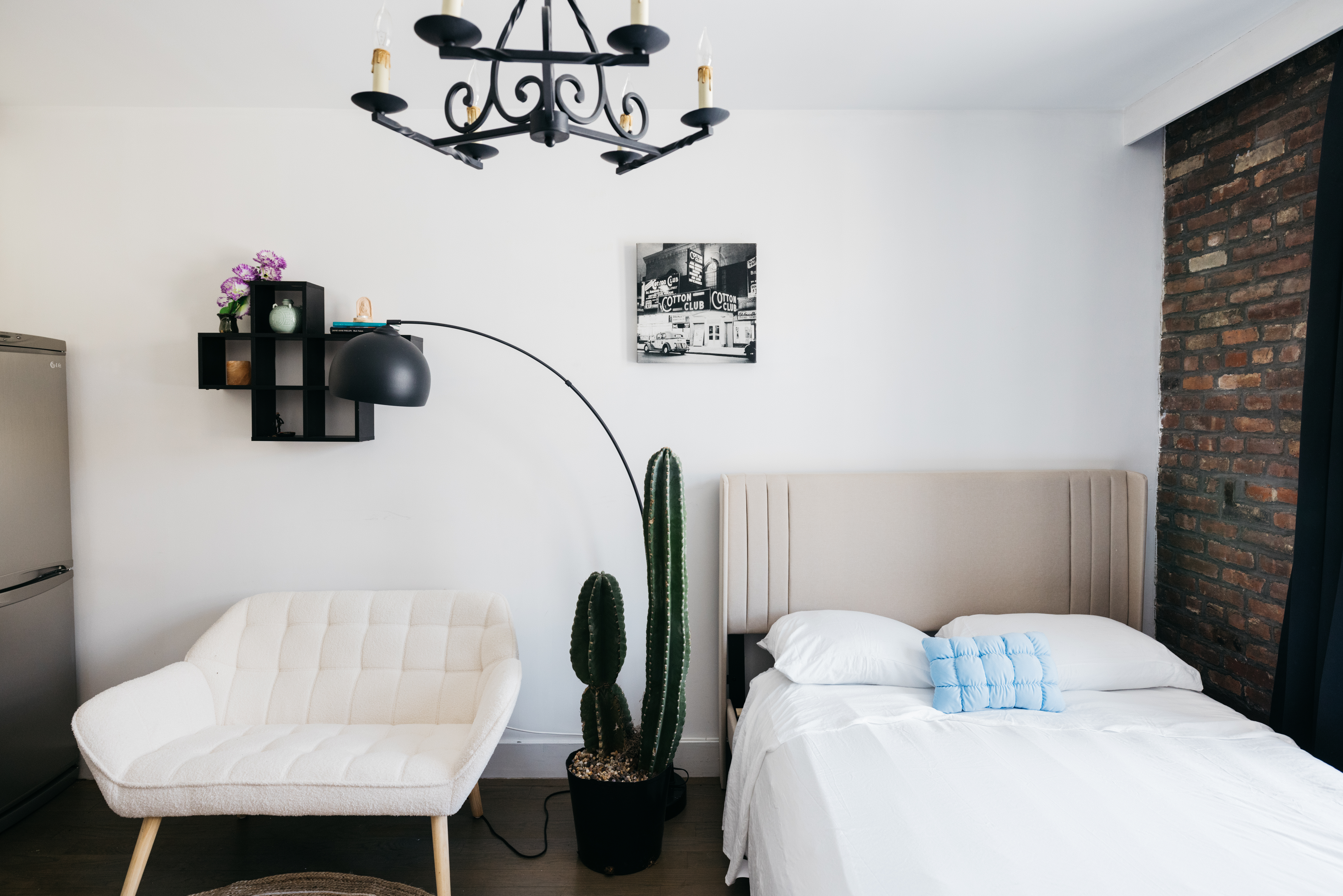 48 West 138th Street, Unit 5J Manhattan, NY 10037 - Photo 4 of 13 a bathroom with a sink and a mirror