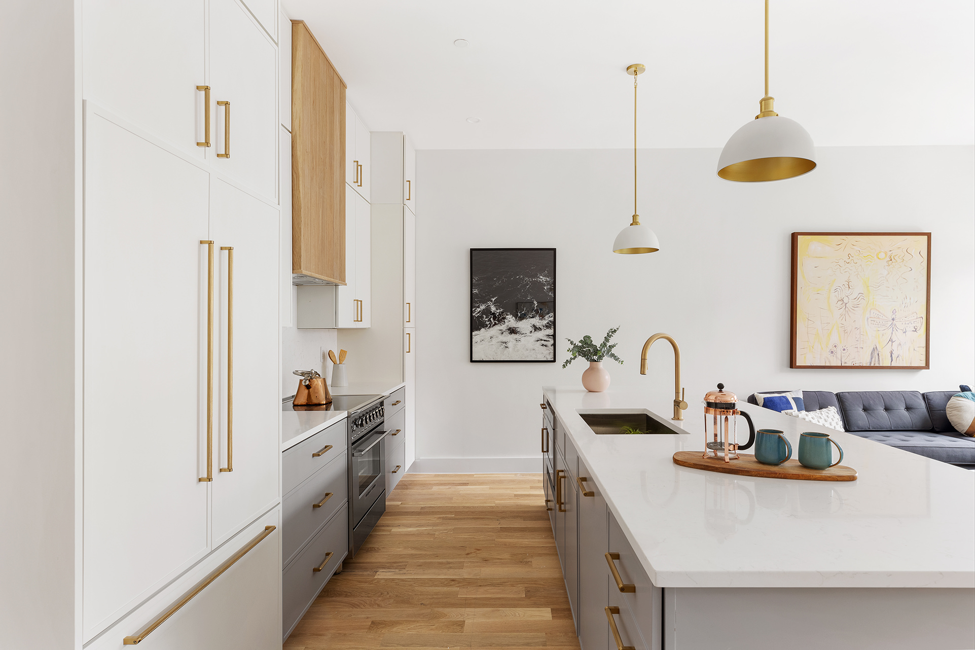 262 17th Street, Unit PH Brooklyn, NY 11215 - Photo 3 of 15 a kitchen with sink refrigerator and window