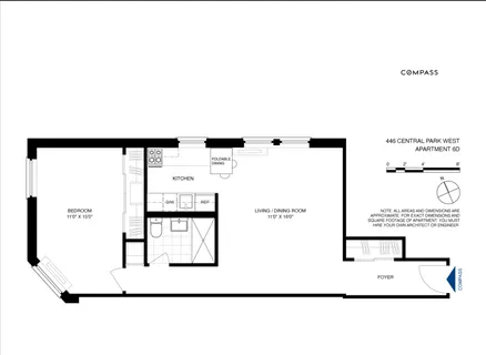$585,000 | 446 Central Park West, Unit 6D | Upper West Side