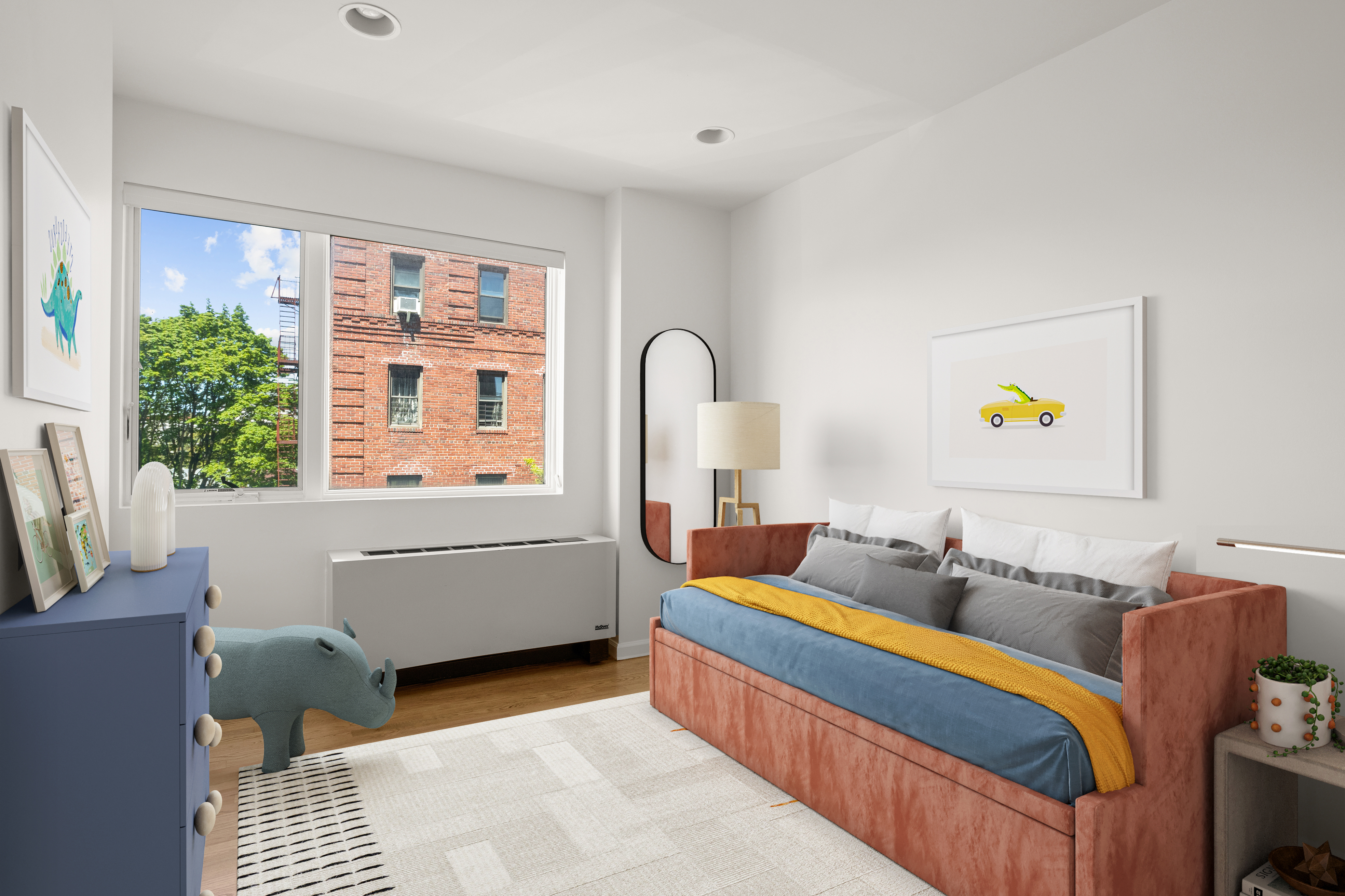 702 Ocean Parkway, Unit 5R Brooklyn, NY 11230 - Photo 9 of 13 a living room with furniture and a window