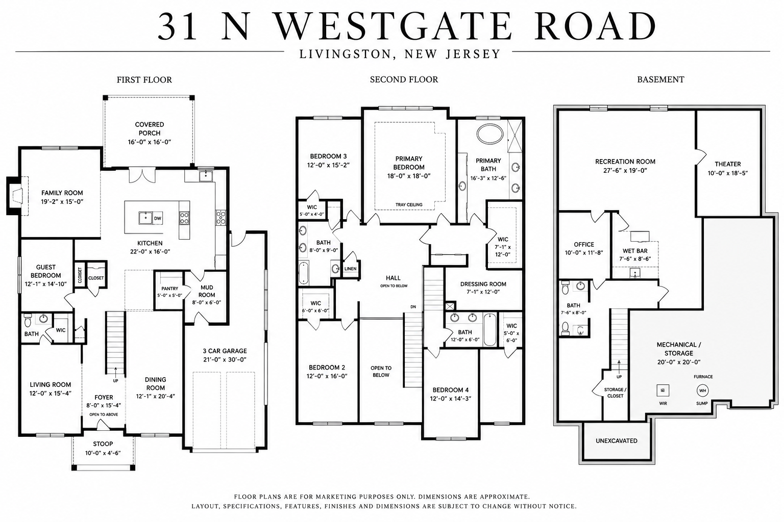 31 North Westgate Road Livingston, NJ 07039 - Photo 2 of 2 a poster