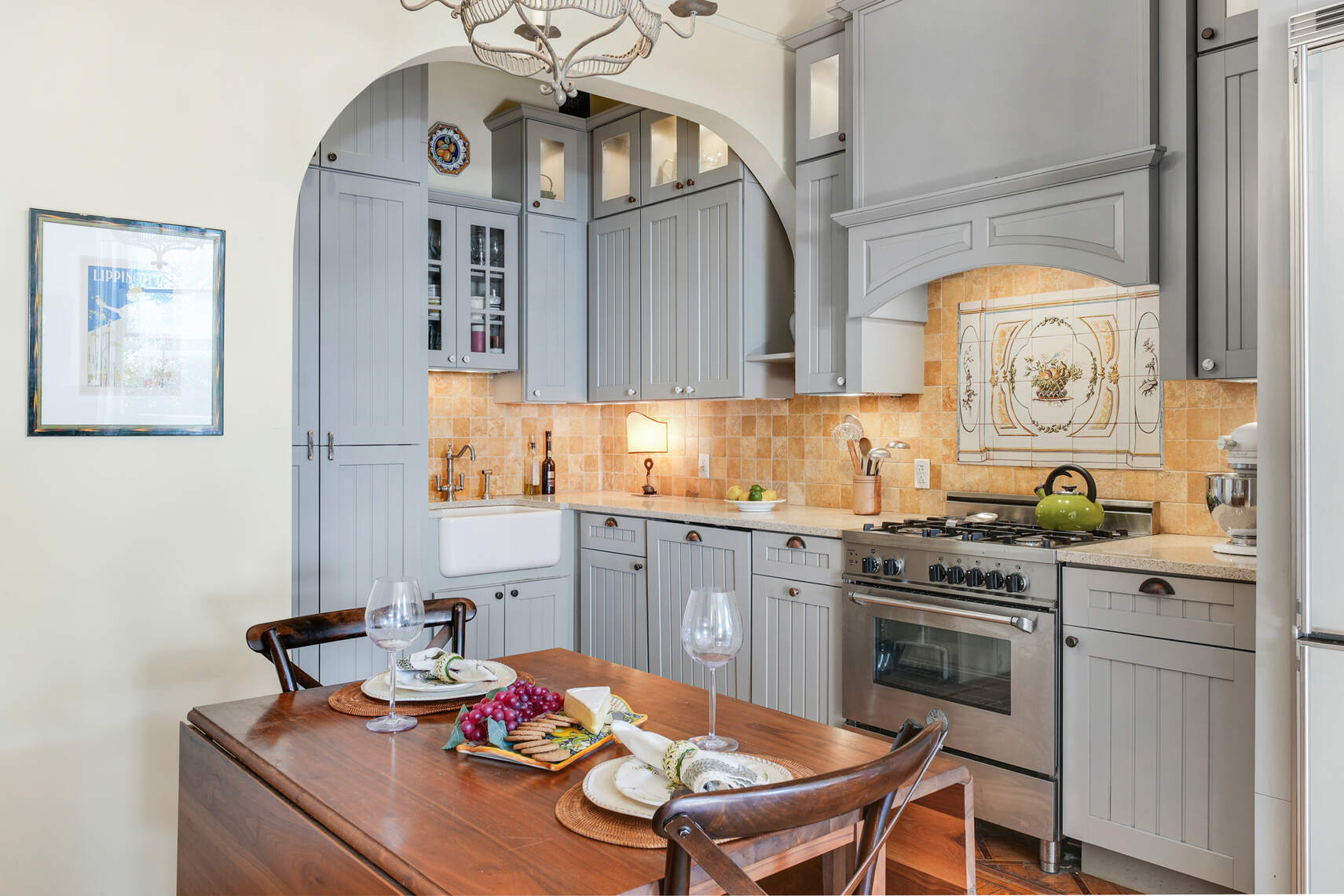 132 Joralemon Street, Unit 3BC Brooklyn, NY 11201 - Photo 8 of 16 a kitchen with a sink stove and cabinets