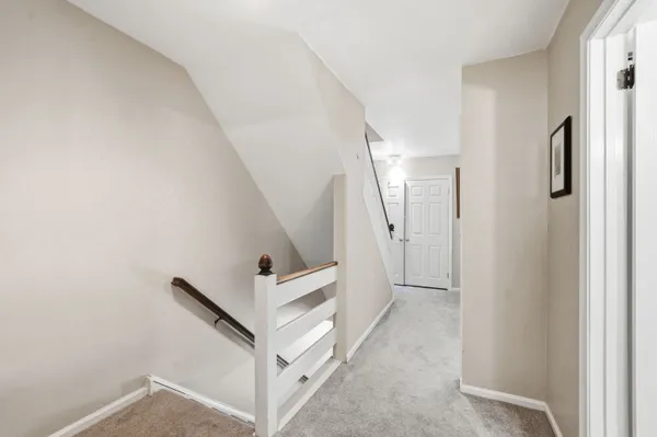 a view of an entryway with staircase