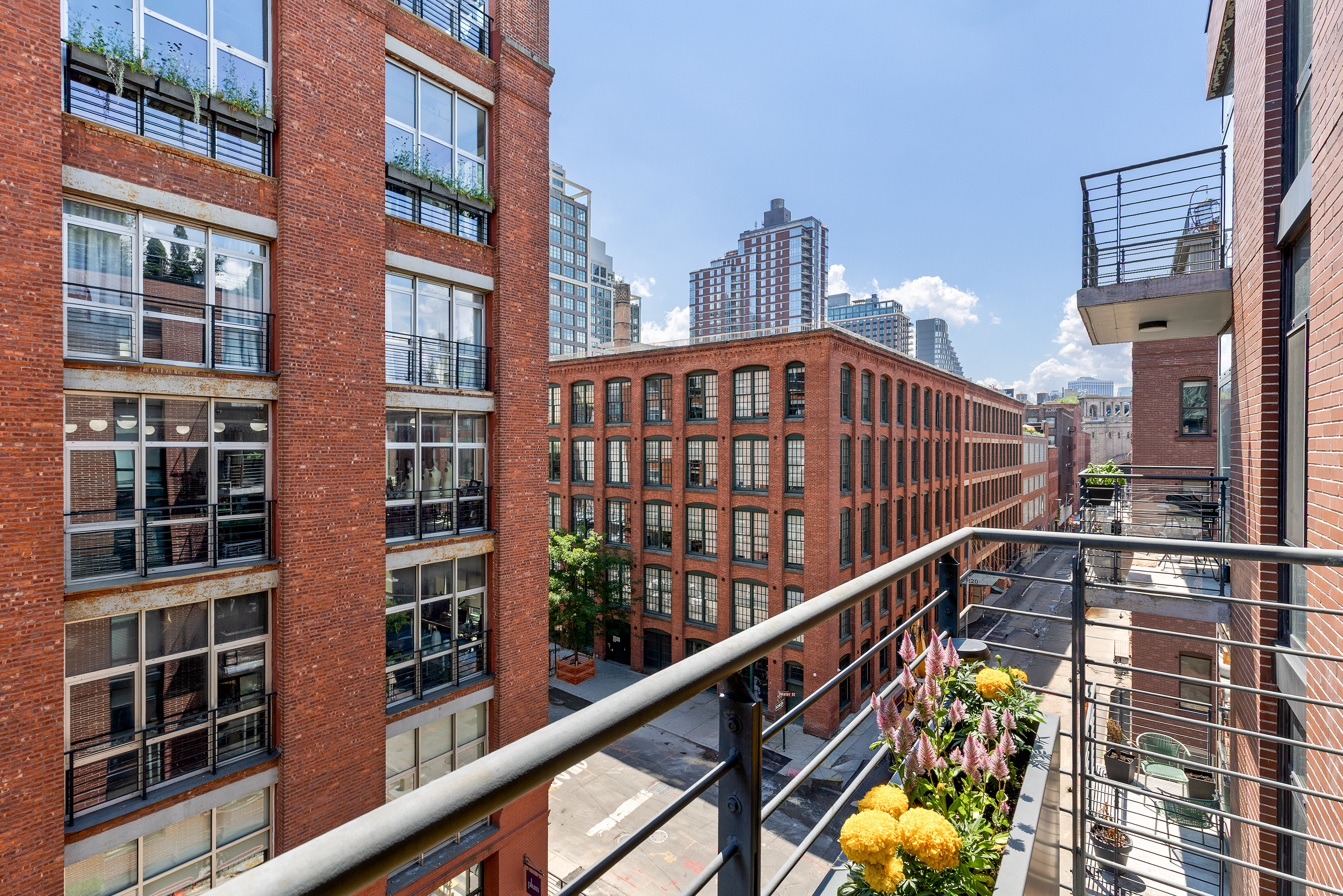47 Bridge Street, Unit 5D Brooklyn, NY 11201 - Photo 8 of 21 a city view from a balcony