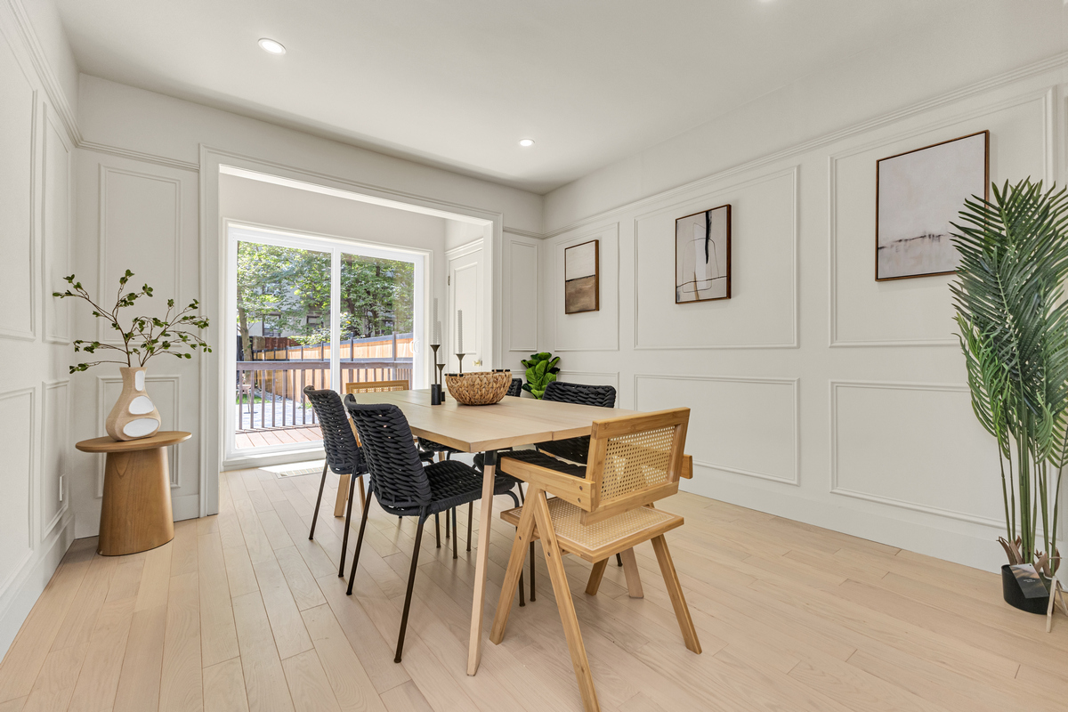 1050 Sterling Place Brooklyn, NY 11213 - Photo 6 of 23 a view of a dining room with furniture and a potted plant