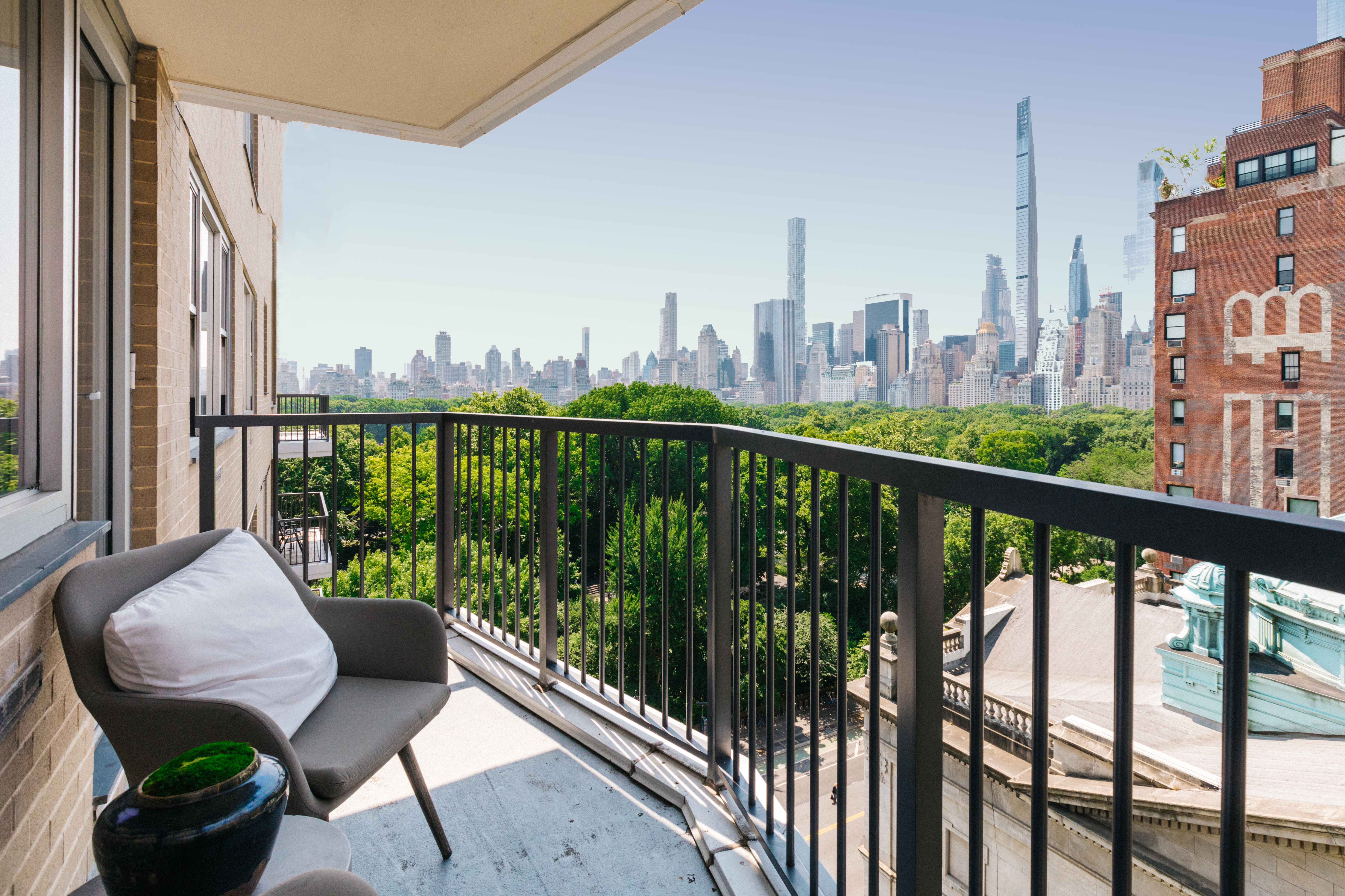 80 Central Park West, Unit 12C Manhattan, NY 10023 - Photo 15 of 27 a view of a chairs in balcony