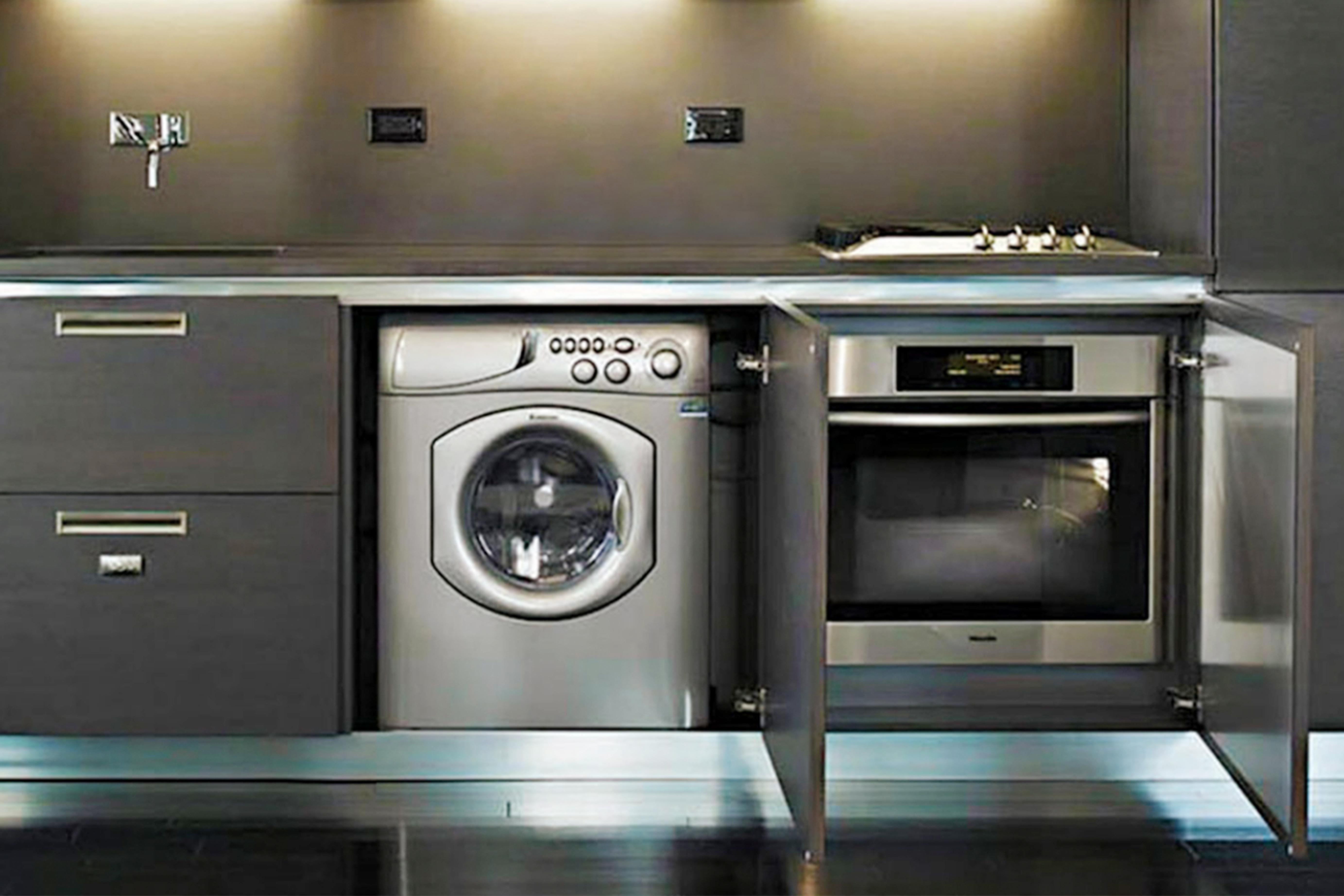 20 Pine Street, Unit 2012 Manhattan, NY 10005 - Photo 7 of 25 a view of washer and dryer