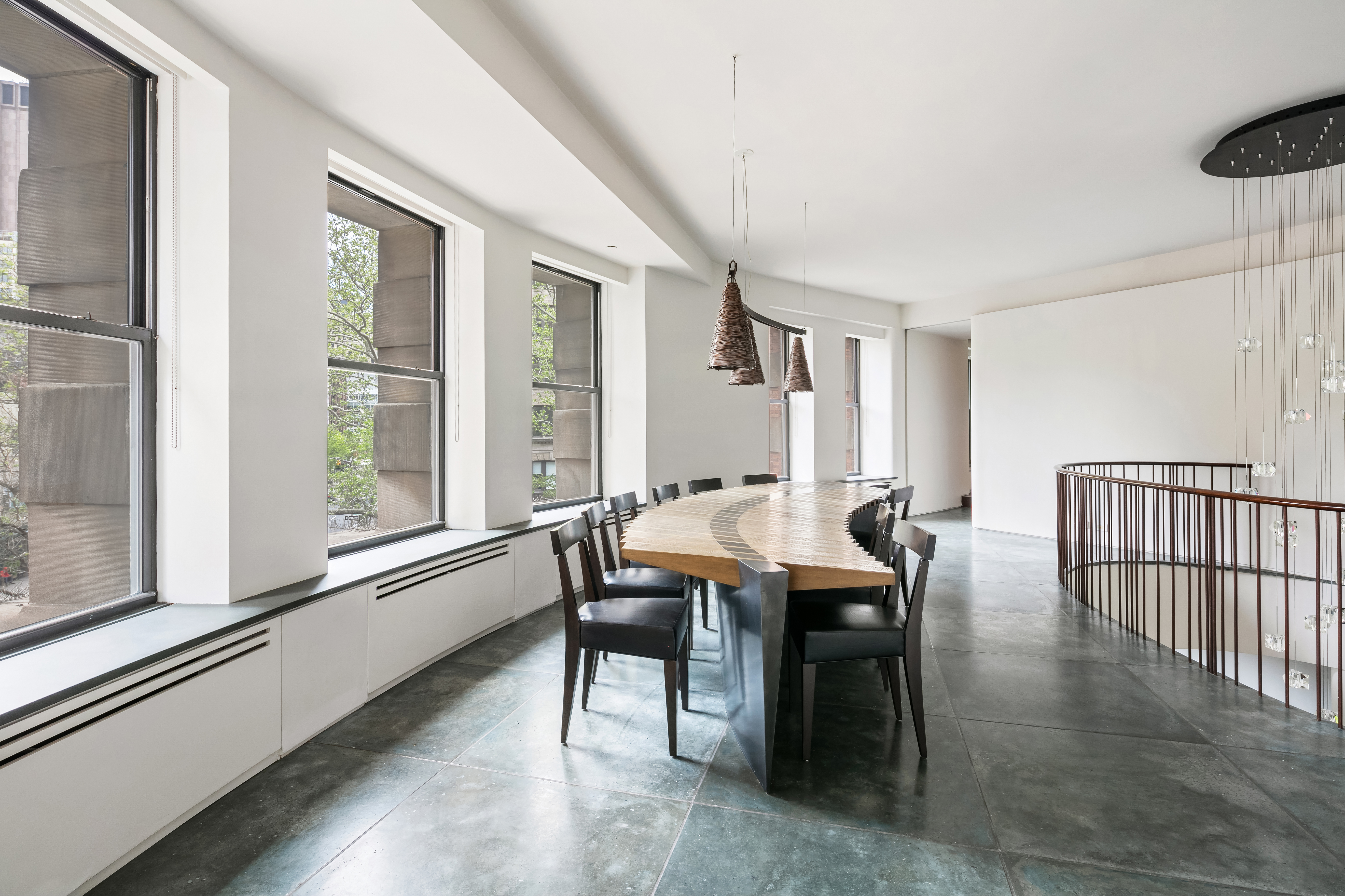 260 West Broadway, Unit 2/3B Manhattan, NY 10013 - Photo 7 of 21 a view of a dining room with furniture window and wooden floor