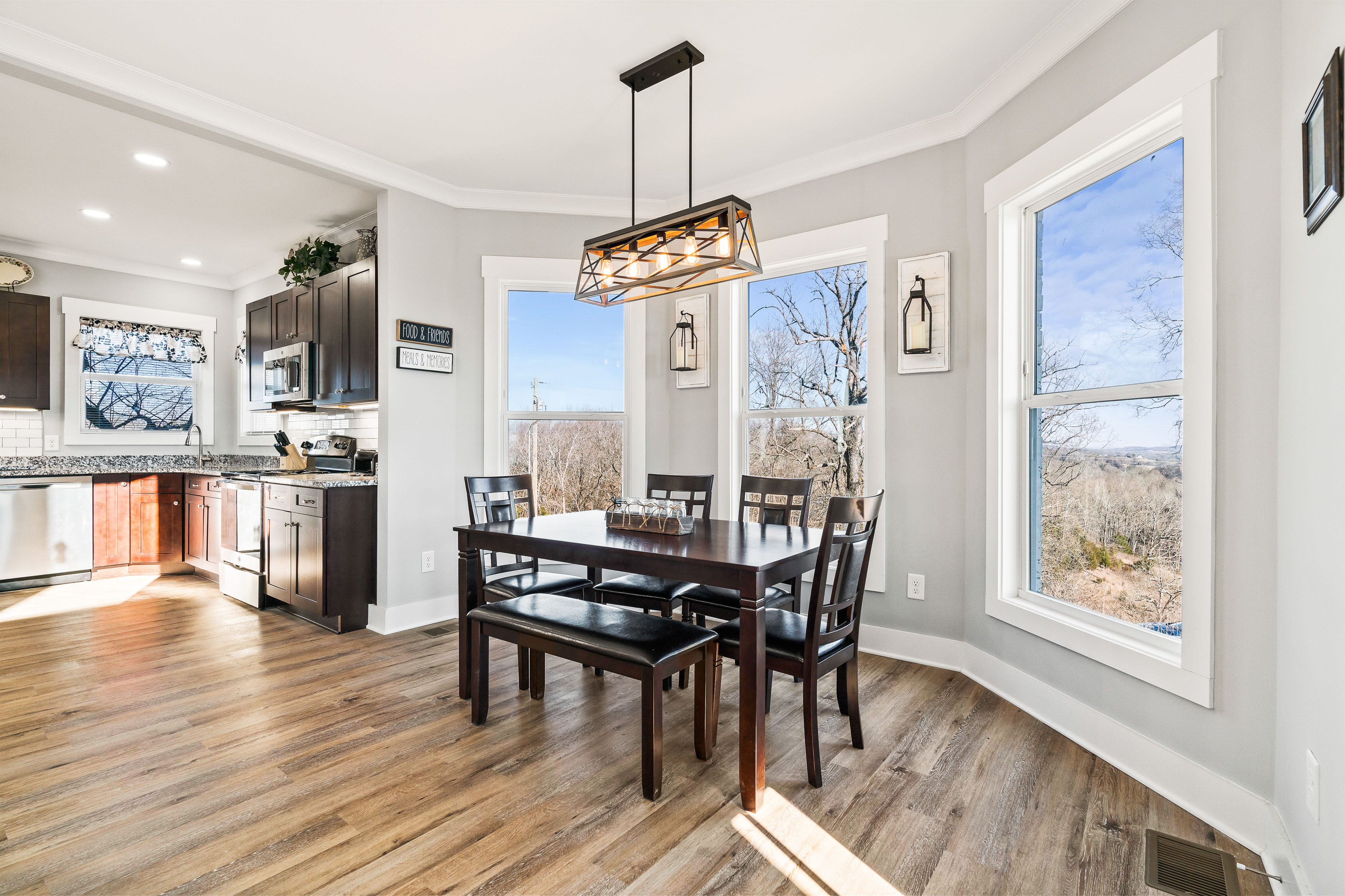 Happy Hollow Road Goodlettsville, TN 37072 - Photo 40 of 203 a view of a dining room with furniture window and wooden floor