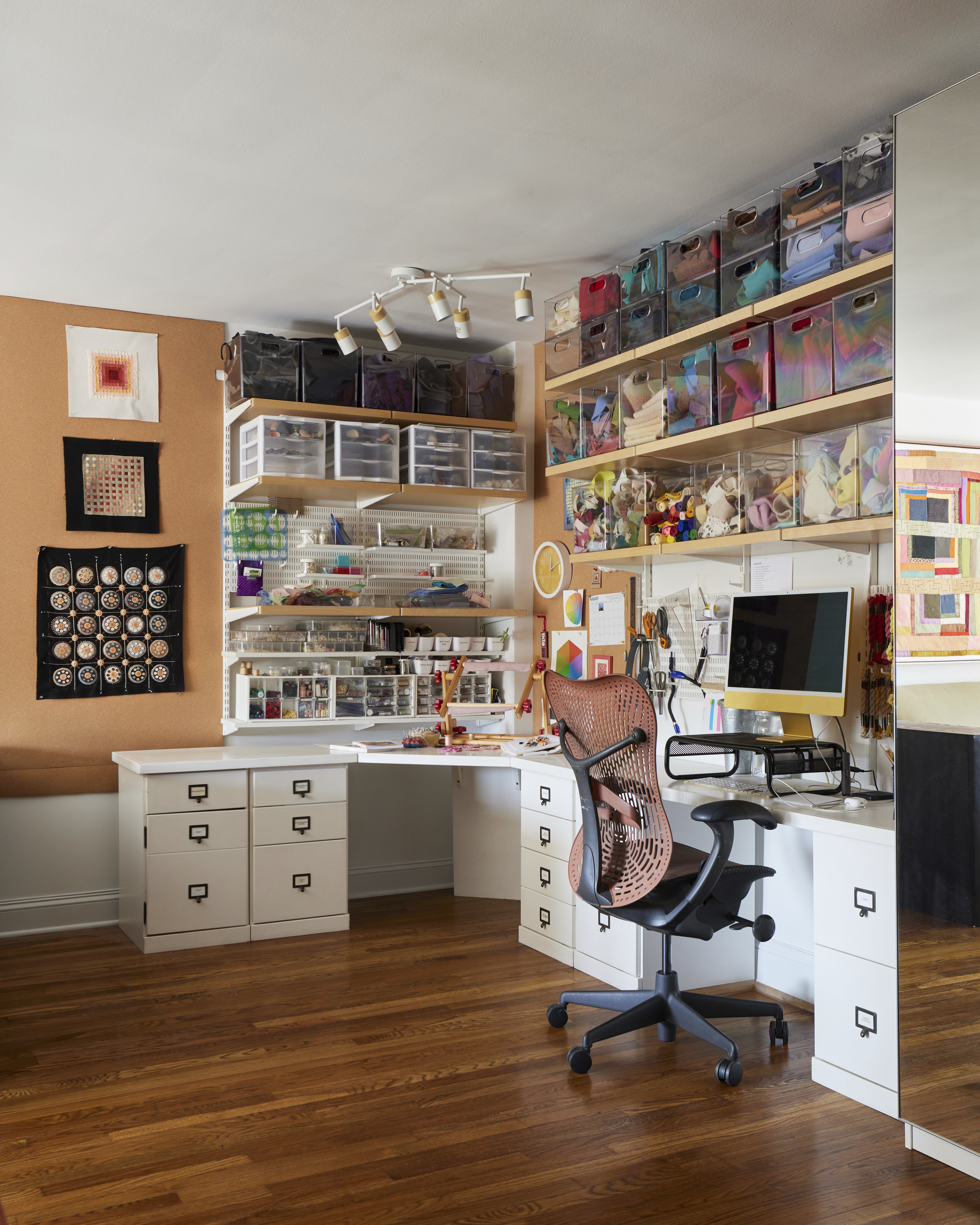 66 Overlook Terrace, Unit 6P Manhattan, NY 10040 - Photo 9 of 10 a room with a workspace and a couch