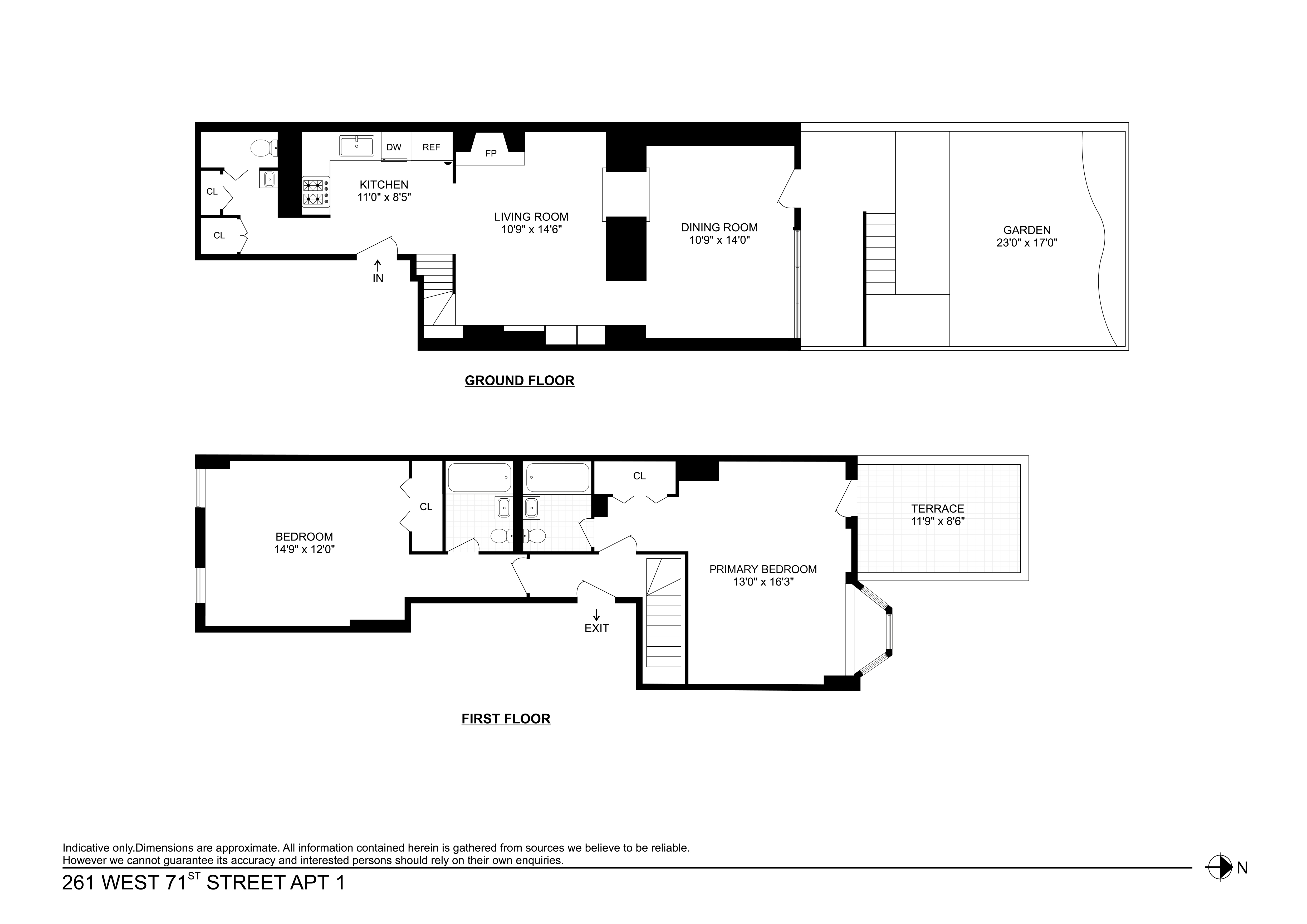 261 West 71st Street, Unit 1 Manhattan, NY 10023 - Photo 15 of 15 a picture of a white and white kitchen