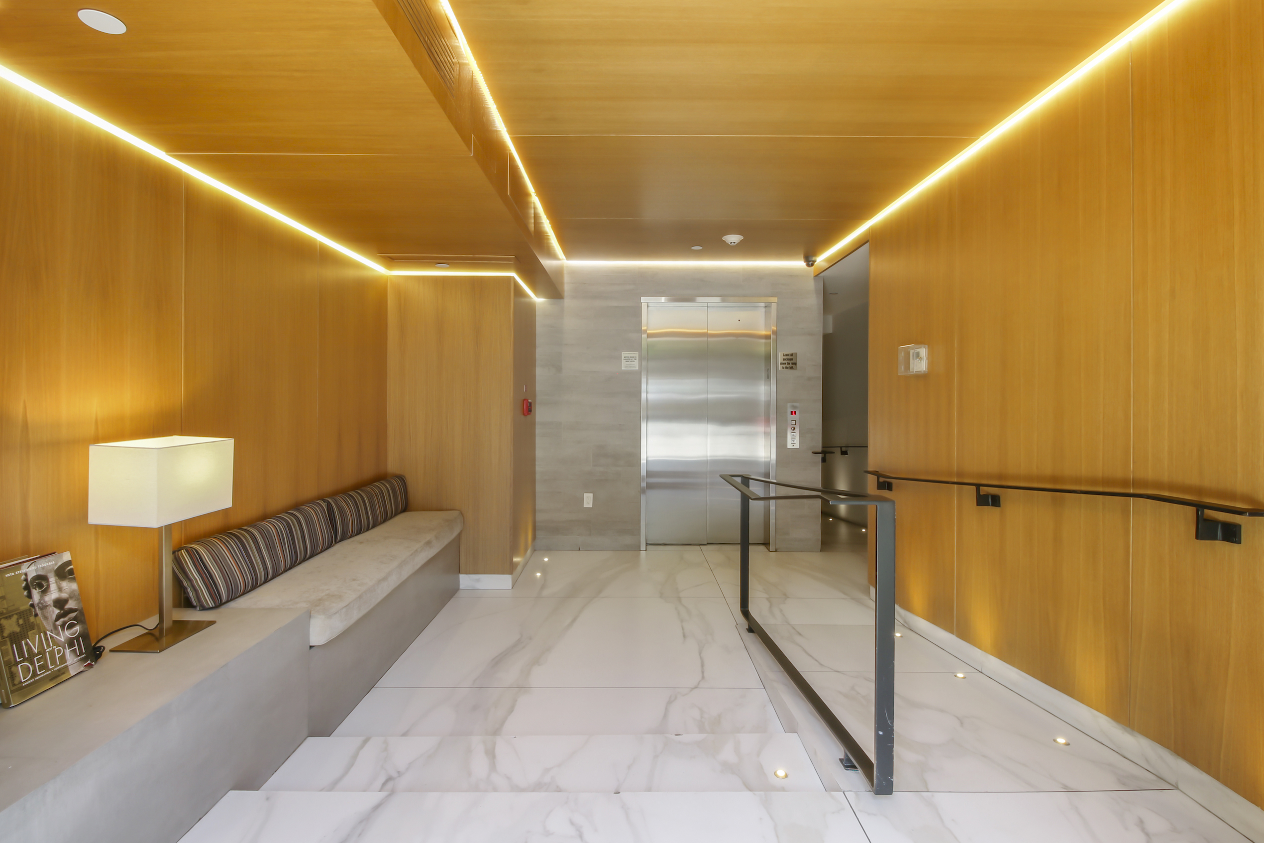 136 West Houston Street, Unit PH Manhattan, NY 10012 - Photo 24 of 26 a view of a hallway with a furniture