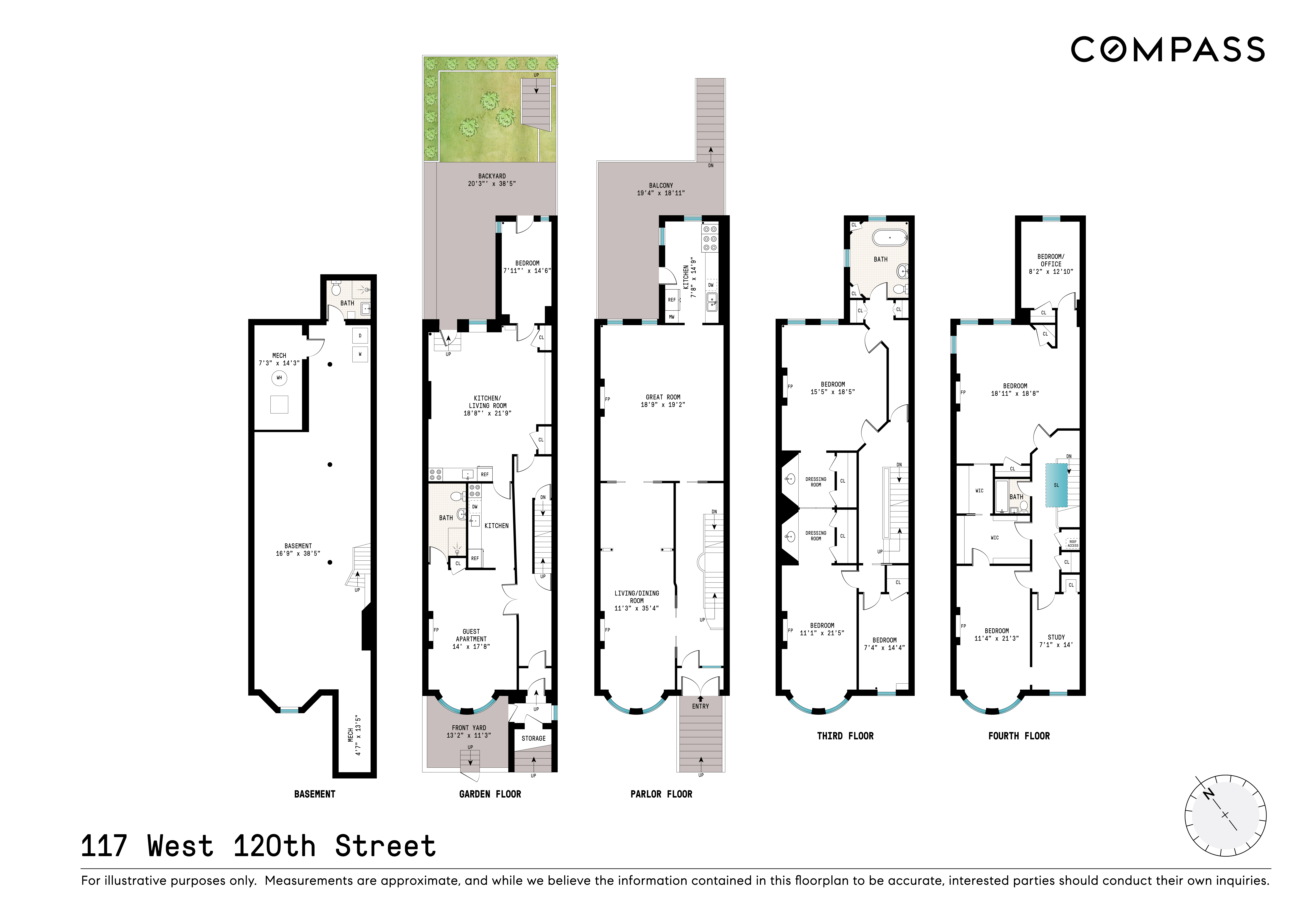117 West 120th Street Manhattan, NY 10027 - Photo 31 of 31 a black and white photo of a living room