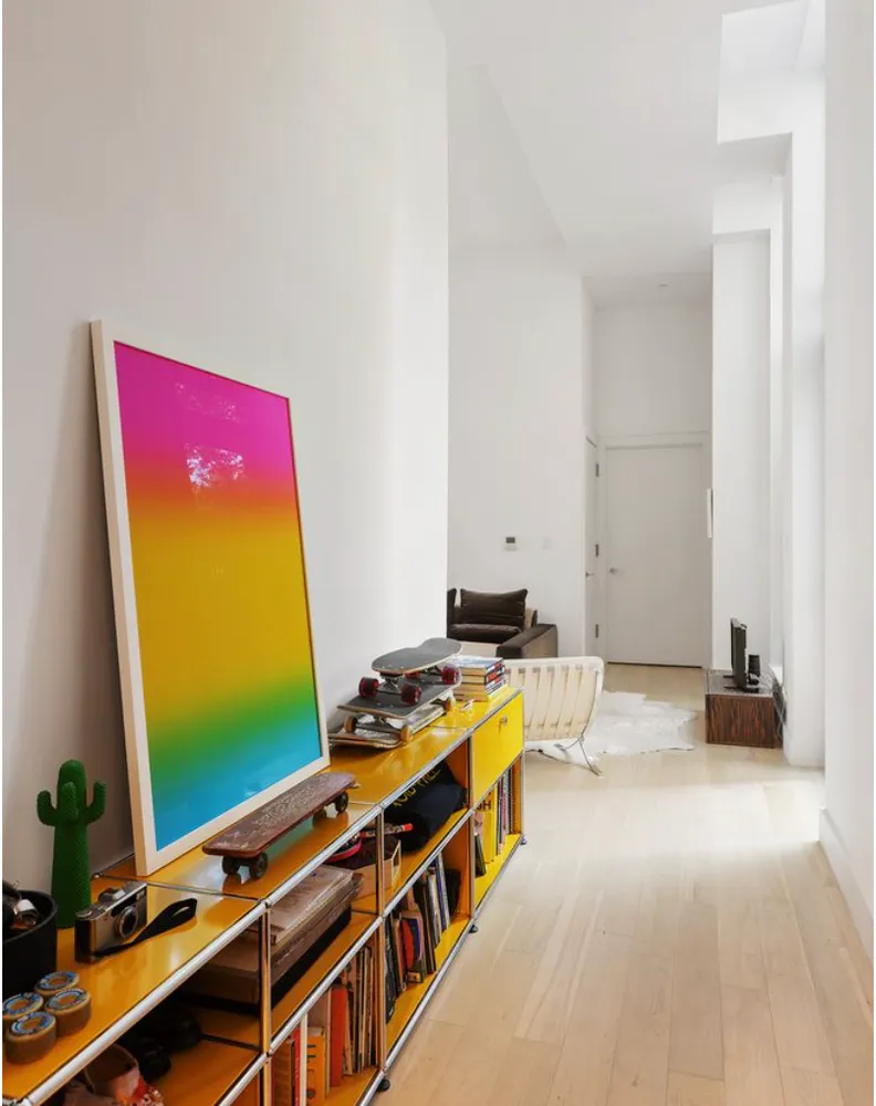 a room with gym equipment