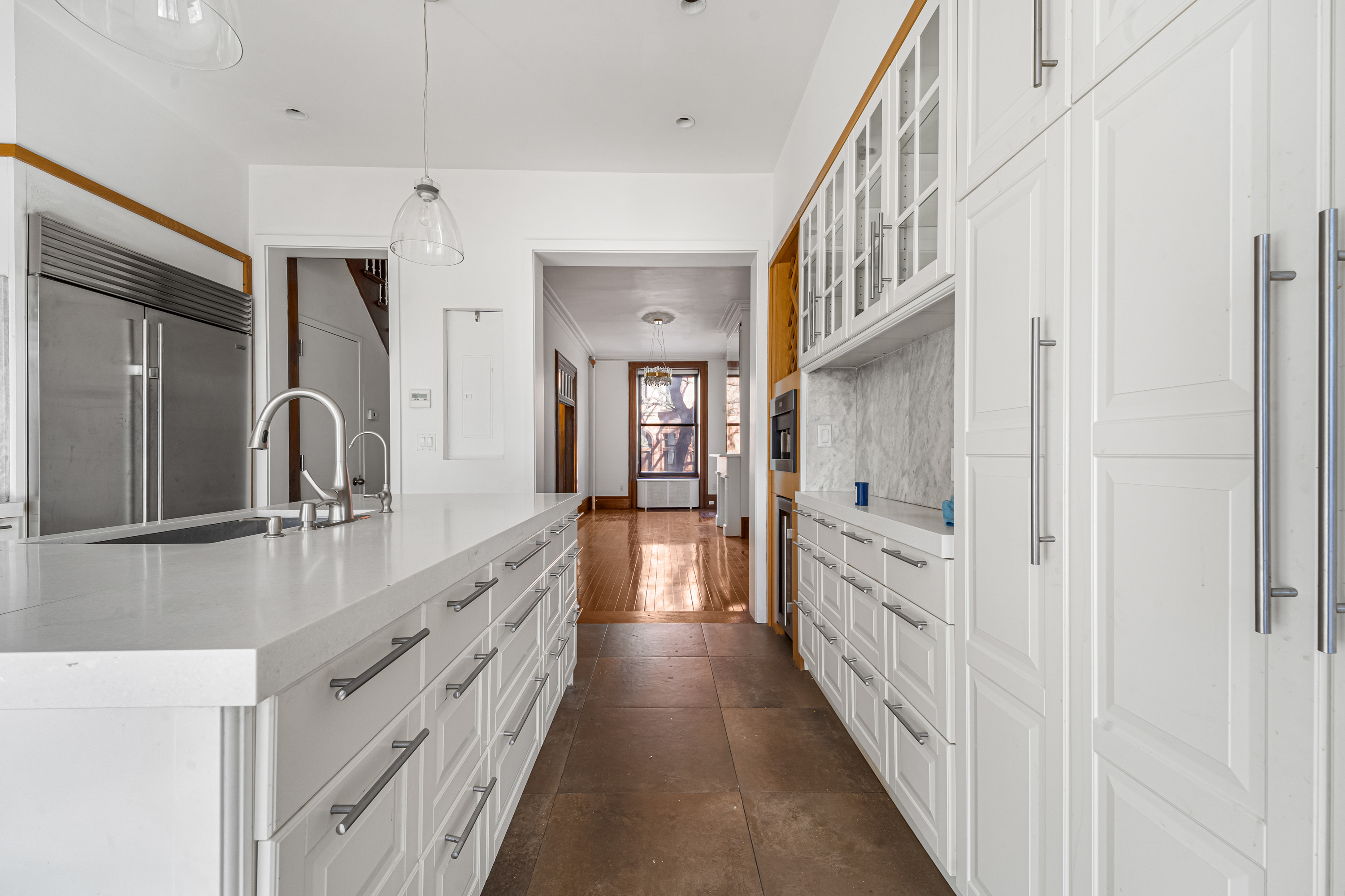 458 West 153rd Street Manhattan, NY 10031 - Photo 3 of 21 a bathroom with double vanity and mirrors