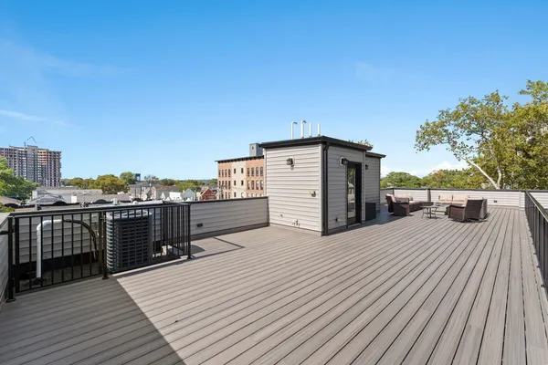 a view of a roof deck