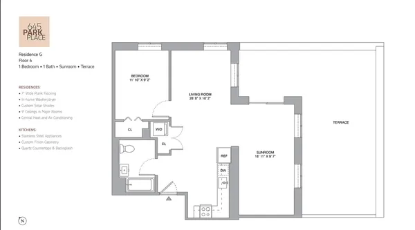 $7,000 | 645 Park Place, Unit 6G | Crown Heights
