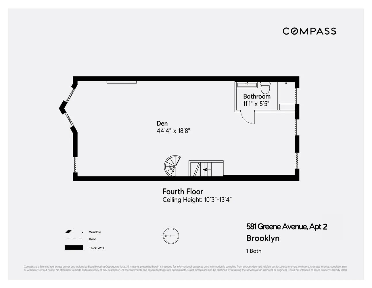 $12,000 | 581 Greene Avenue, Unit 2 | Bedford-Stuyvesant
