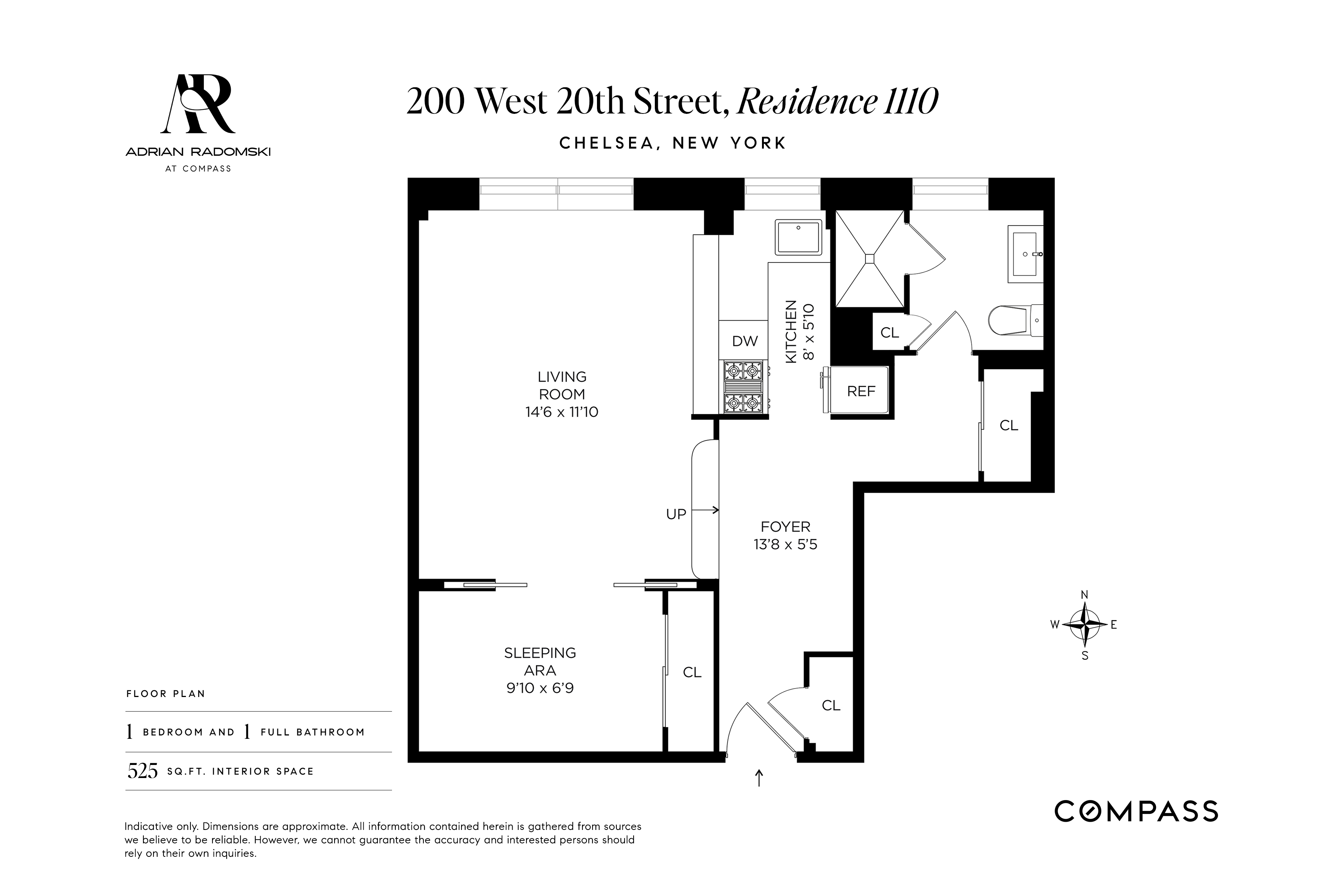 200 West 20th Street, Unit 1110 Manhattan, NY 10011 - Photo 10 of 10 a picture of a bench in front of a gate