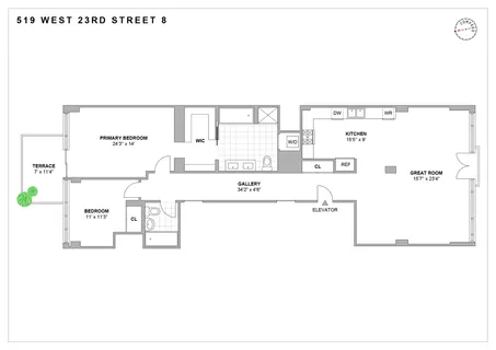 $2,595,000 | 519 West 23rd Street, Unit 8 | Chelsea