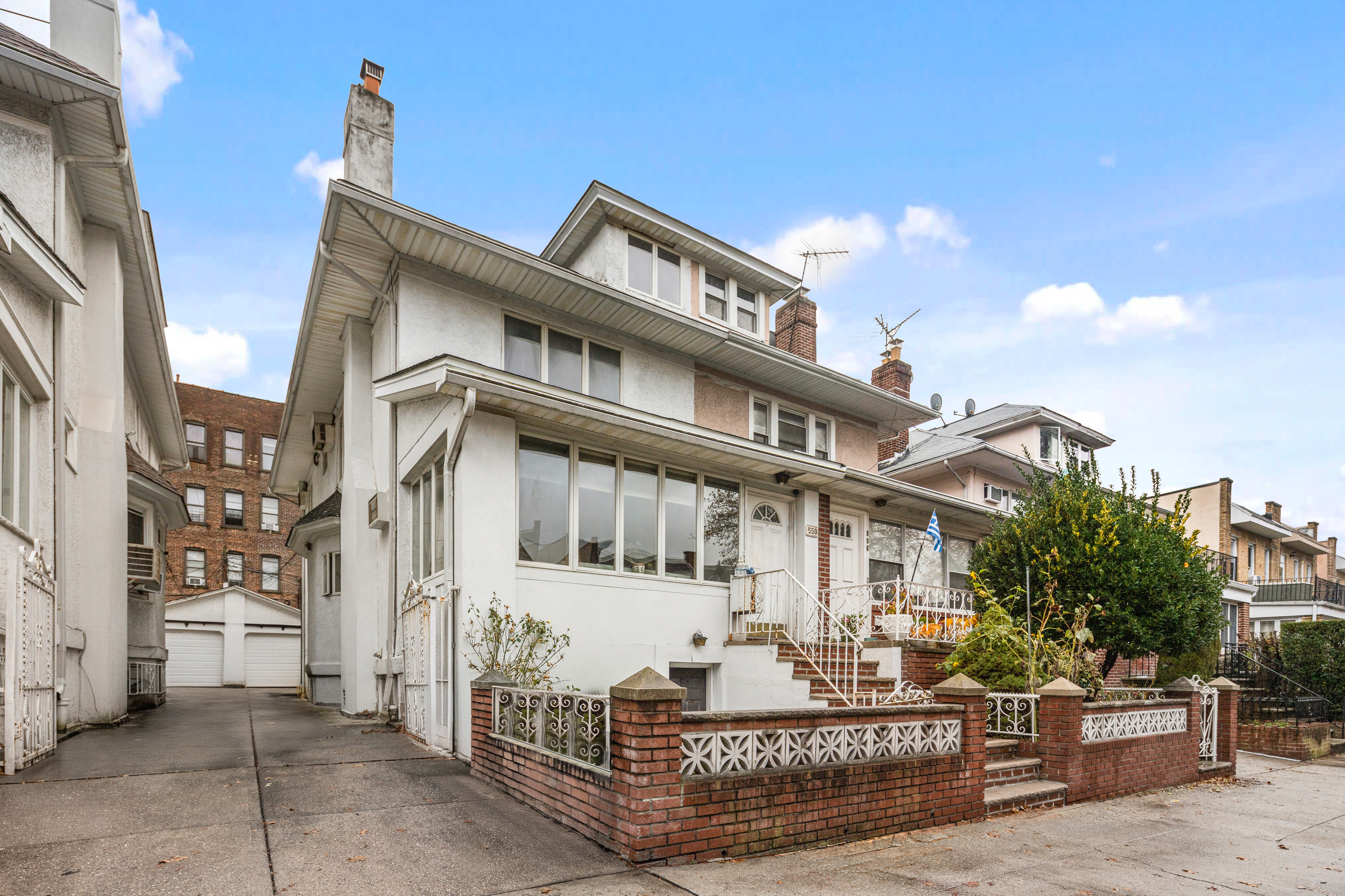 a view of a building with glass windows