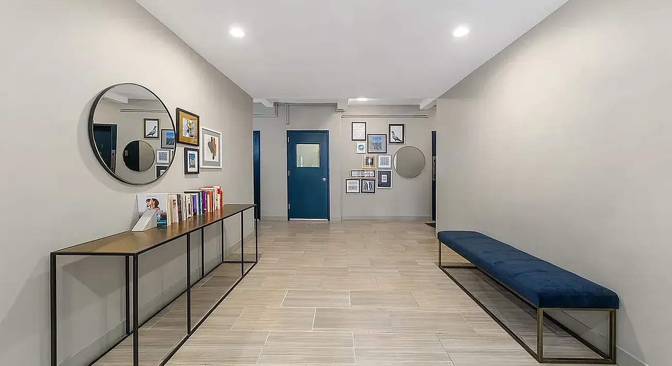 229 East 28th Street, Unit 3D Manhattan, NY 10016 - Photo 6 of 7 a view of a hallway with workspace