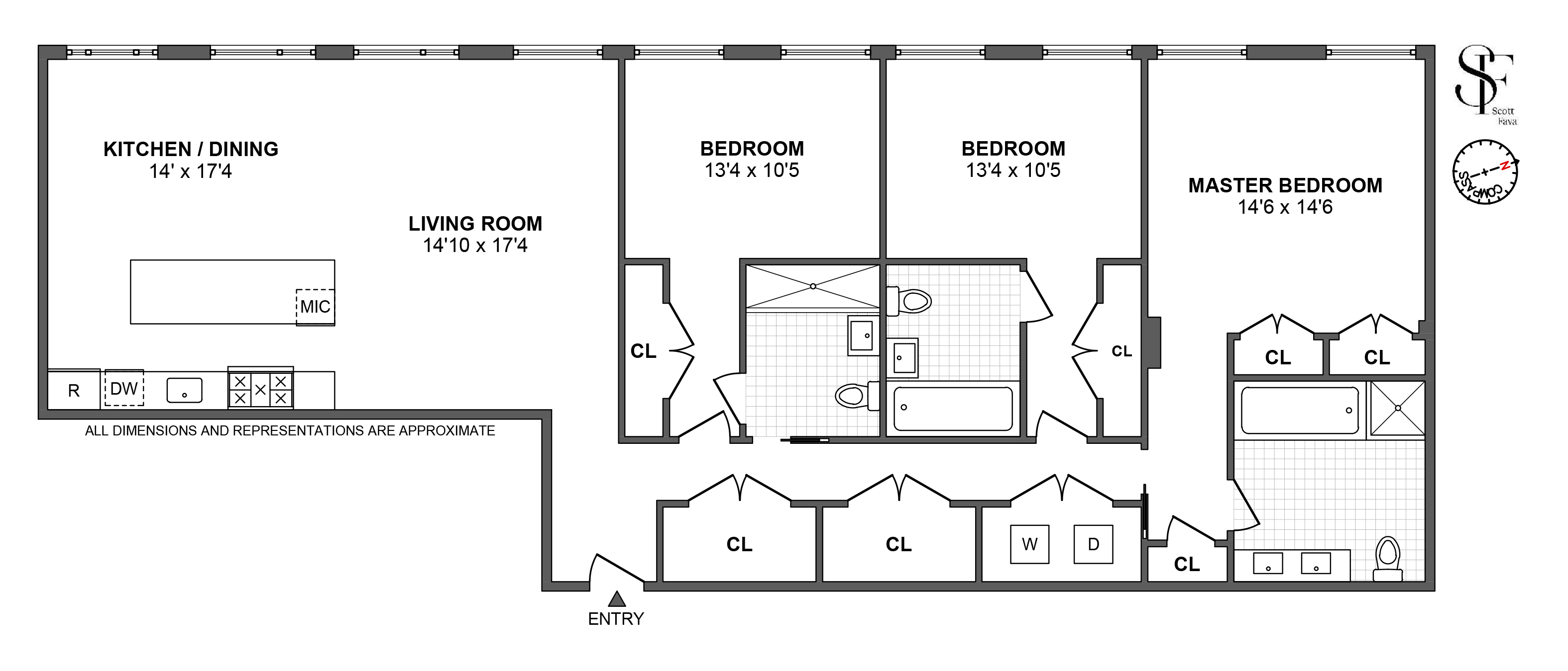 11 North Moore Street, Unit 2B Manhattan, NY 10013 - Photo 12 of 12 a picture of a book shelf