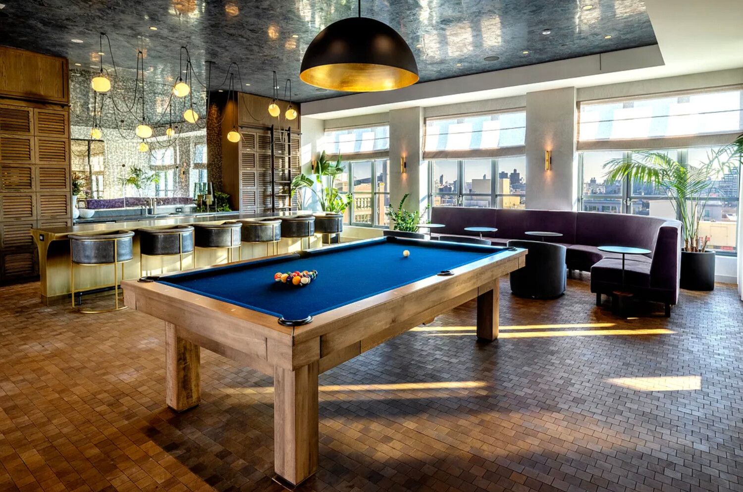 115 York Street, Unit PH20B Brooklyn, NY 11201 - Photo 18 of 21 a room with pool table and windows