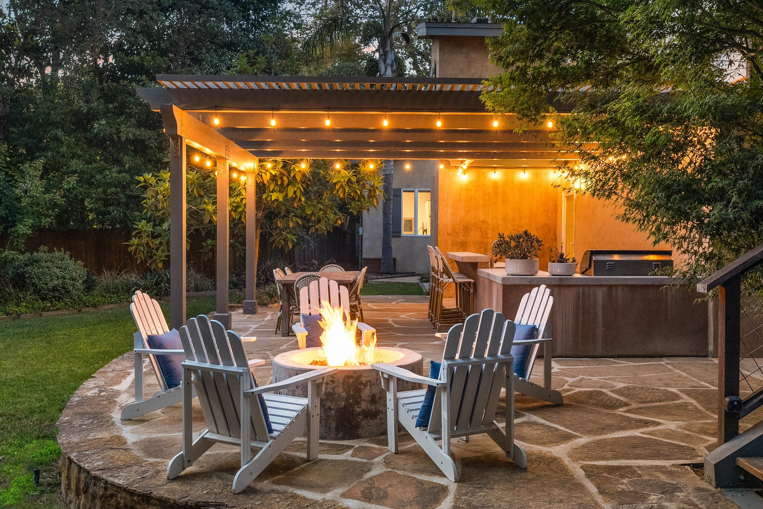 161 Loureyro Road Montecito, CA 93108 - Photo 41 of 52 a patio with table and chairs